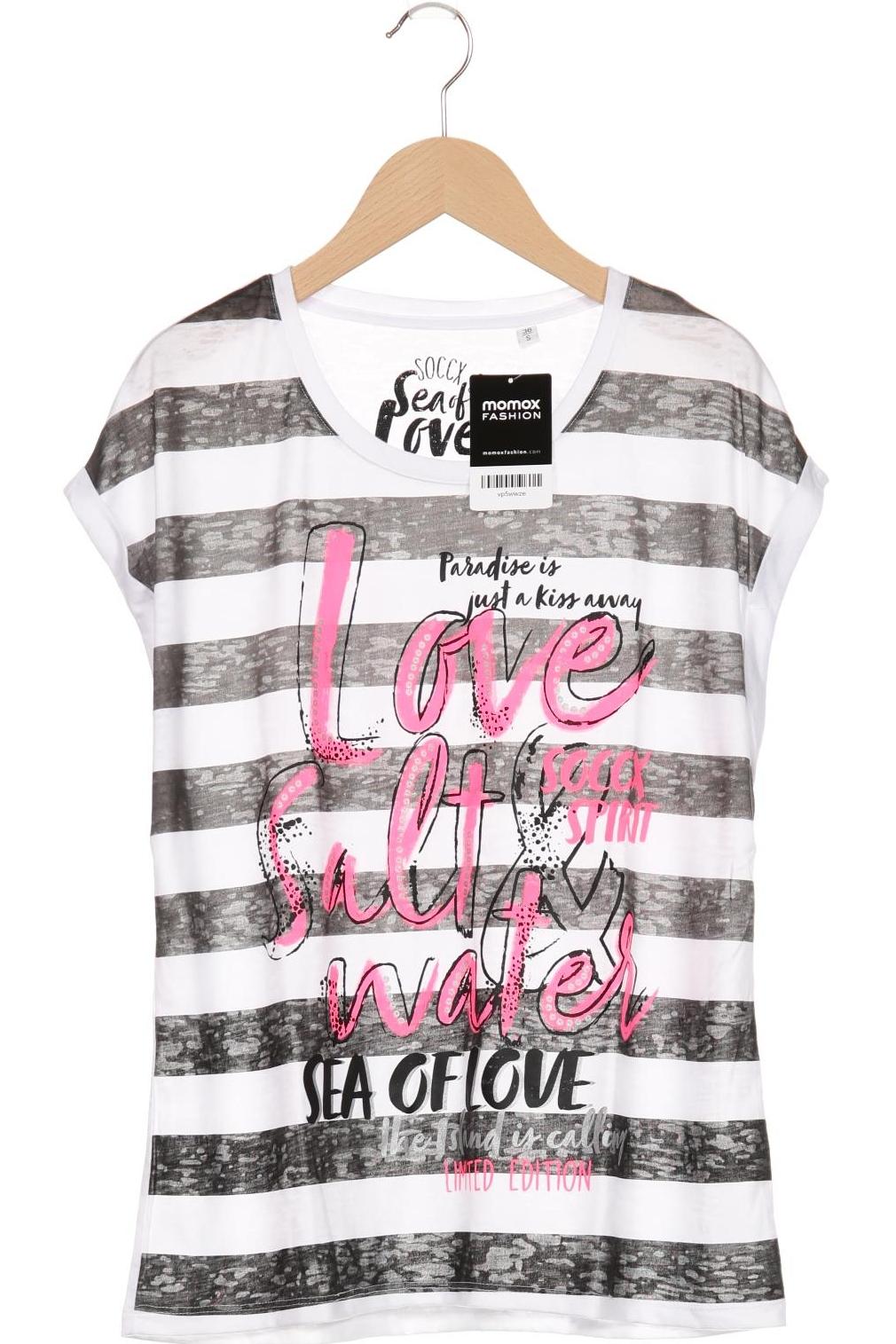 

Soccx Damen T-Shirt, weiß, Gr. 36