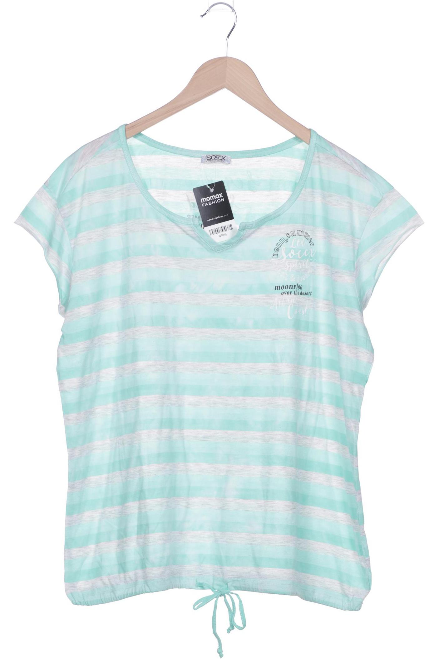 

Soccx Damen T-Shirt, türkis, Gr. 48