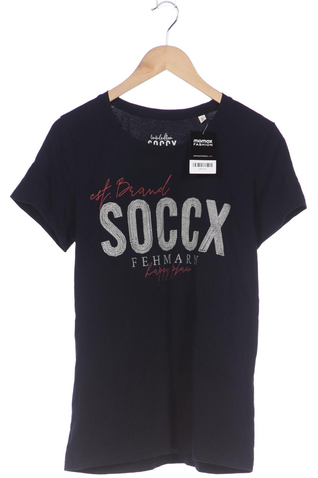 

SOCCX Damen T-Shirt, marineblau