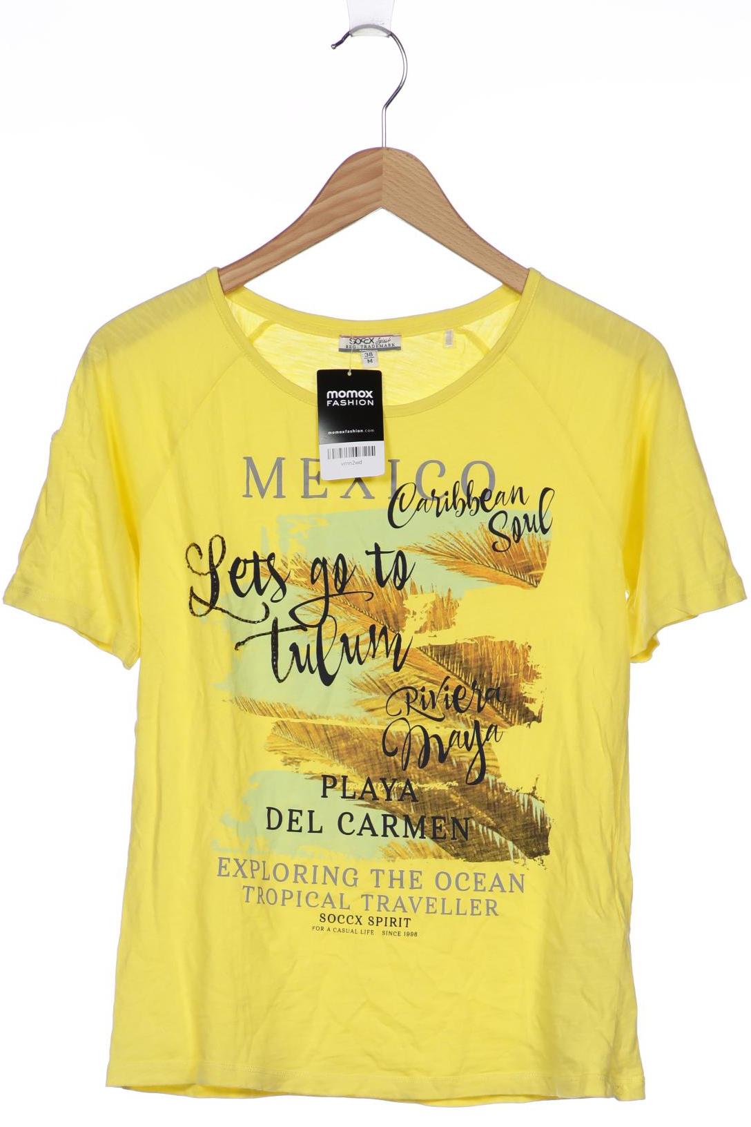 

Soccx Damen T-Shirt, gelb, Gr. 38