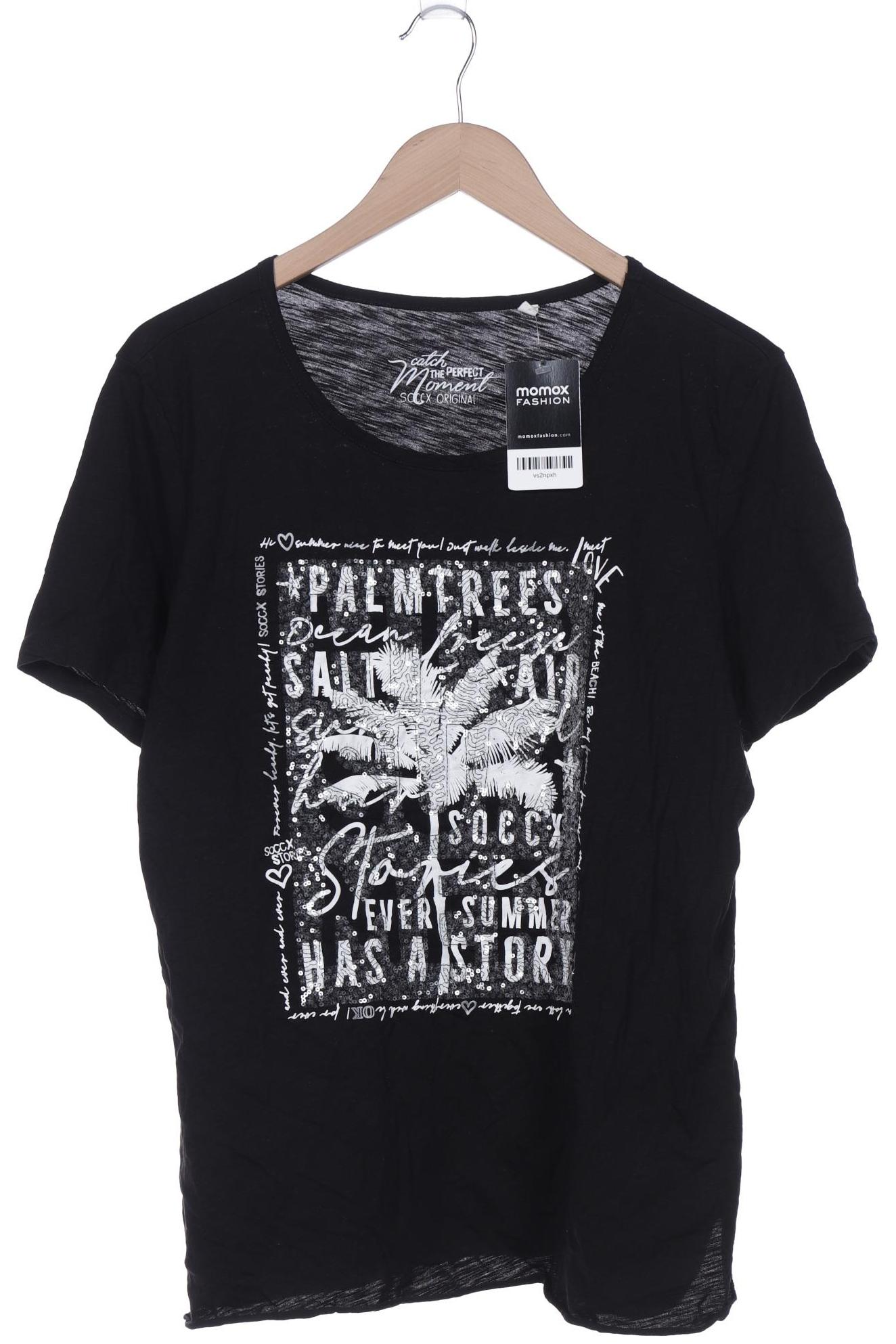 

Soccx Damen T-Shirt, schwarz, Gr. 44