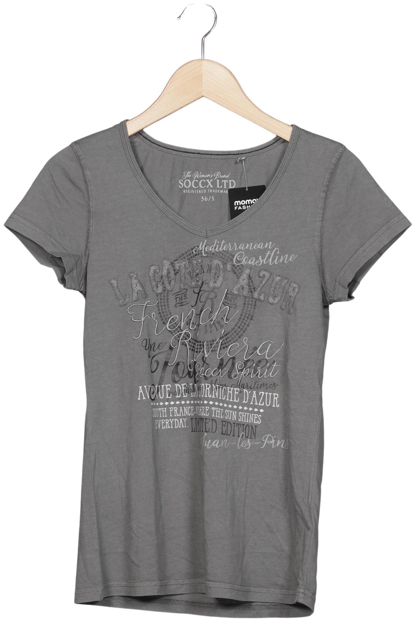 

Soccx Damen T-Shirt, grau, Gr. 36