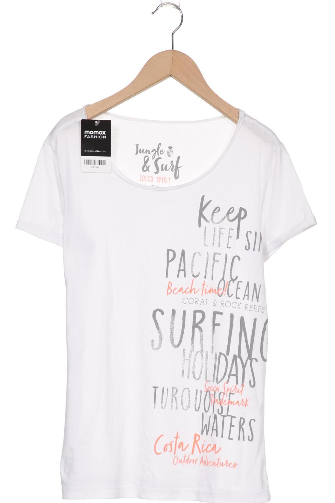 

Soccx Damen T-Shirt, weiß, Gr. 36
