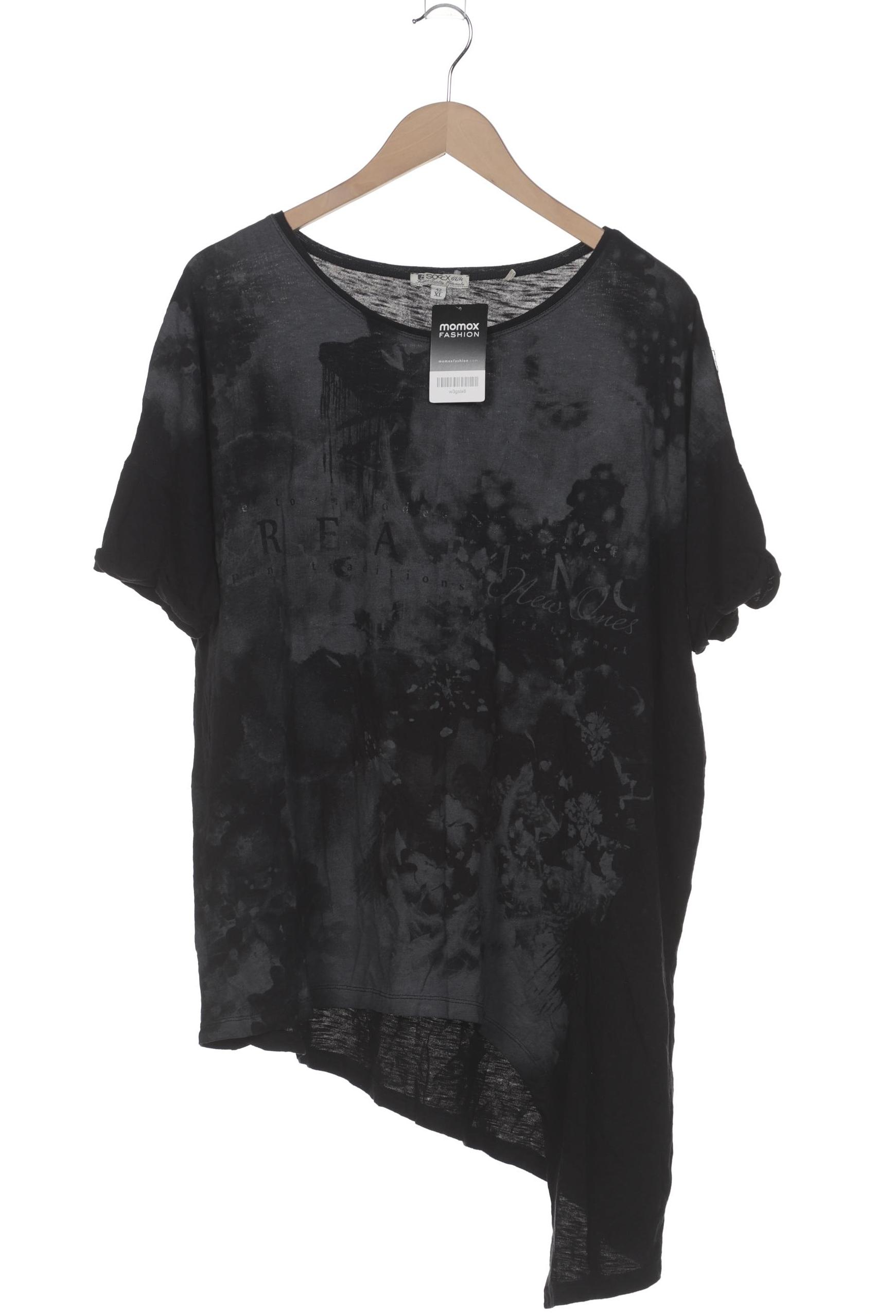 

Soccx Damen T-Shirt, schwarz, Gr. 44