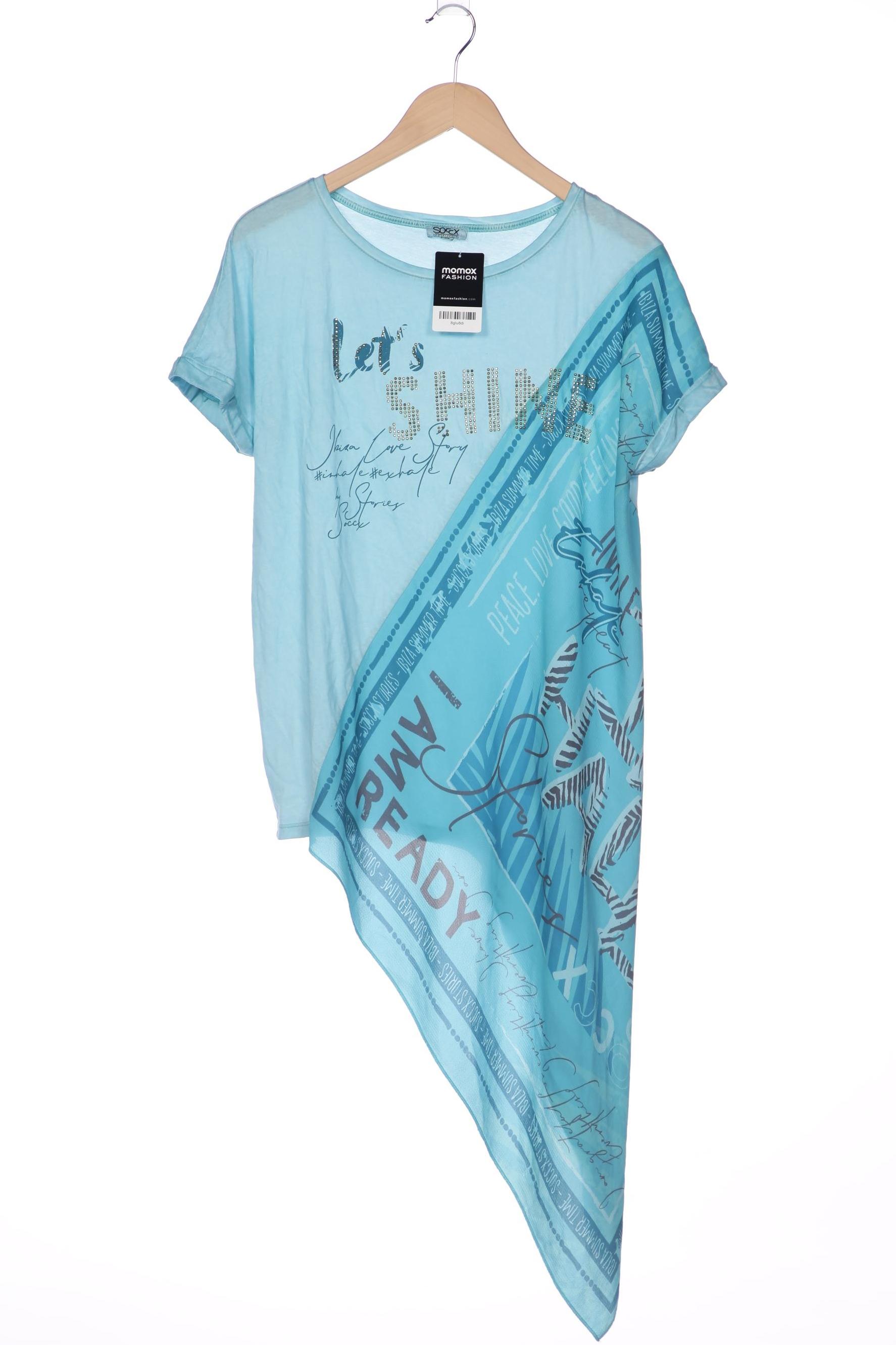 

Soccx Damen T-Shirt, türkis, Gr. 38