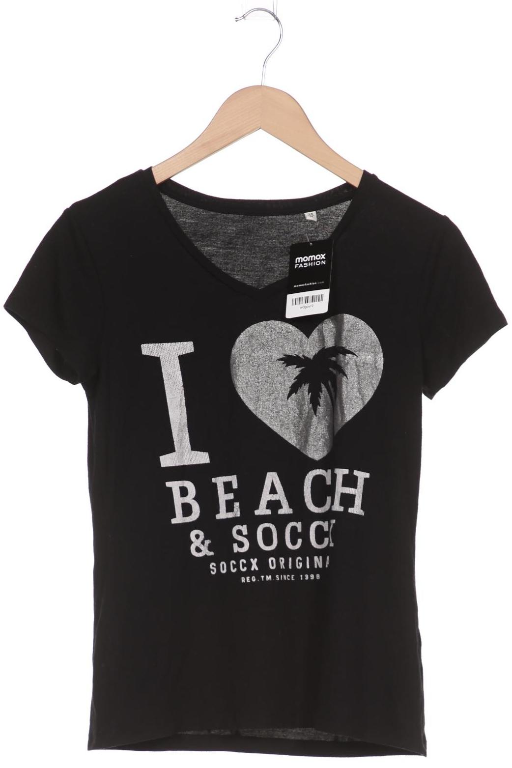 

Soccx Damen T-Shirt, schwarz, Gr. 38