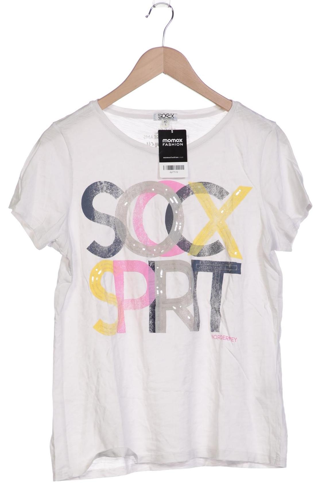

Soccx Damen T-Shirt, weiß, Gr. 40