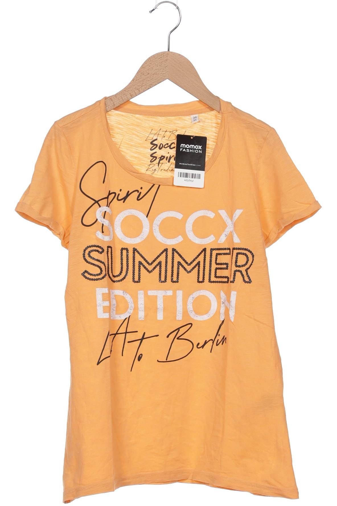 

Soccx Damen T-Shirt, orange, Gr. 34