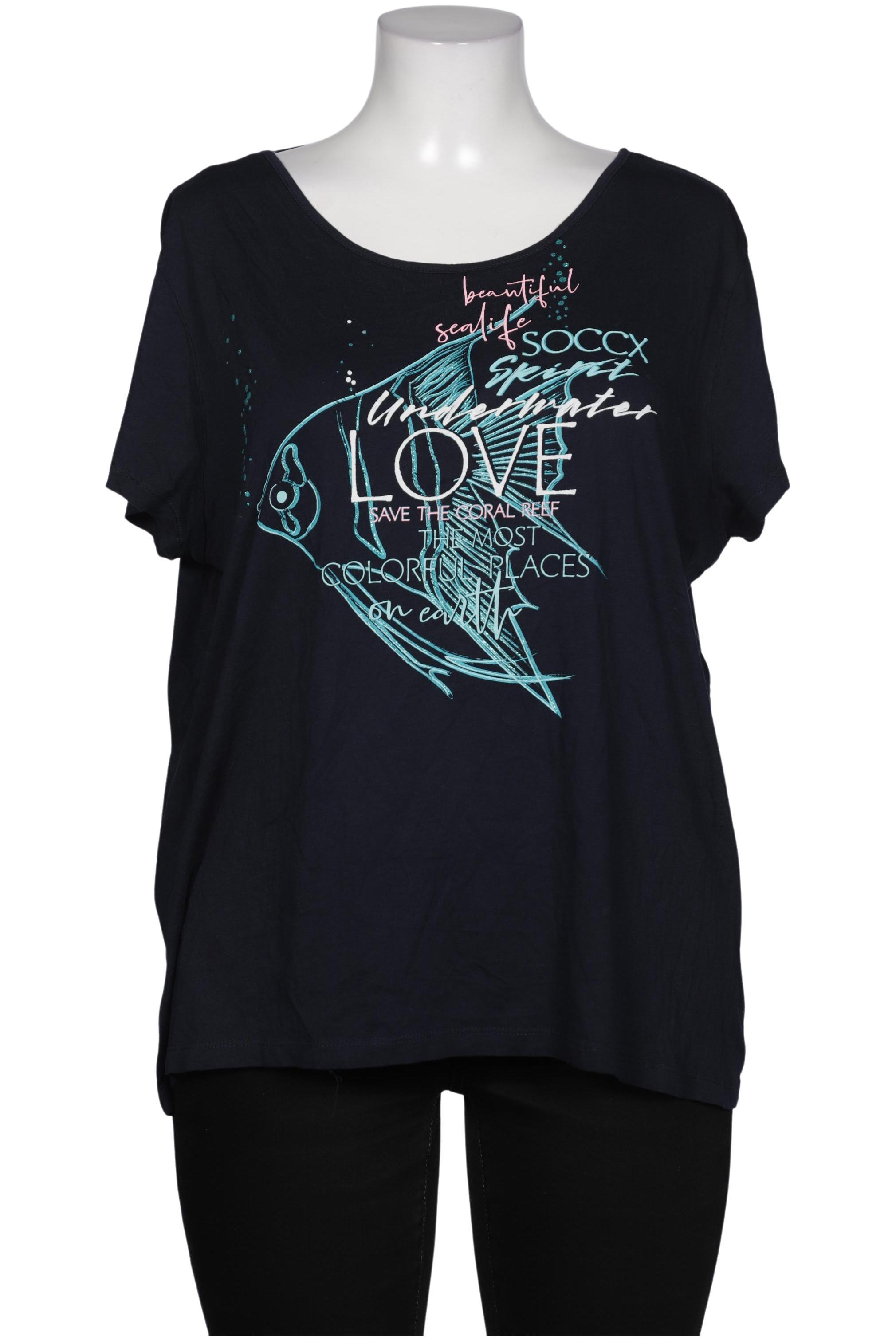 

Soccx Damen T-Shirt, marineblau, Gr. 44