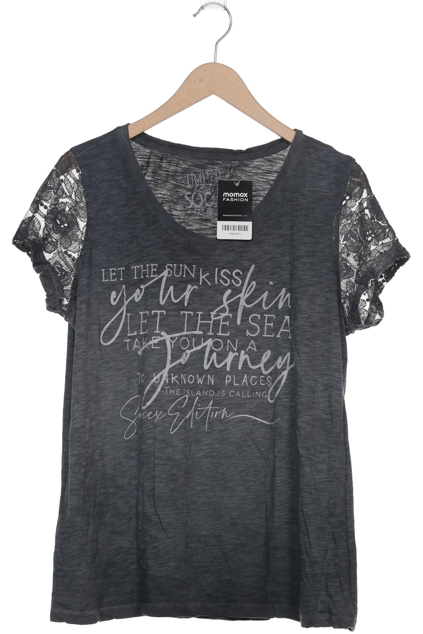 

Soccx Damen T-Shirt, grau, Gr. 42