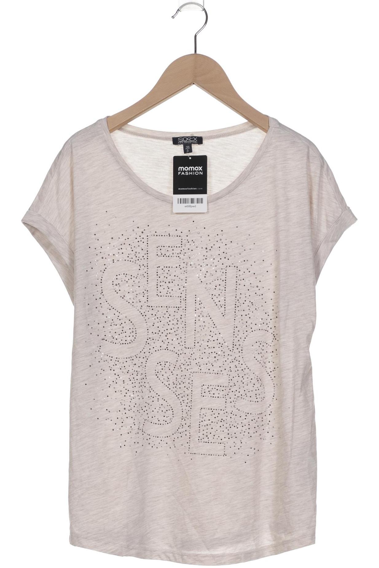 

Soccx Damen T-Shirt, cremeweiß, Gr. 36
