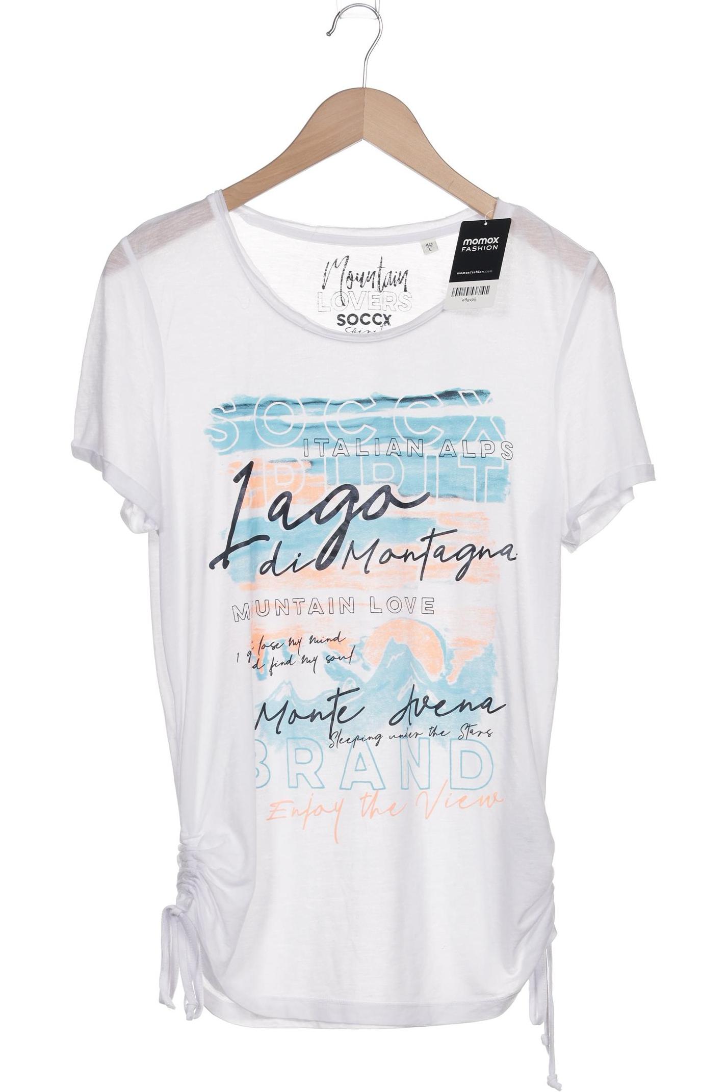 

Soccx Damen T-Shirt, weiß, Gr. 40
