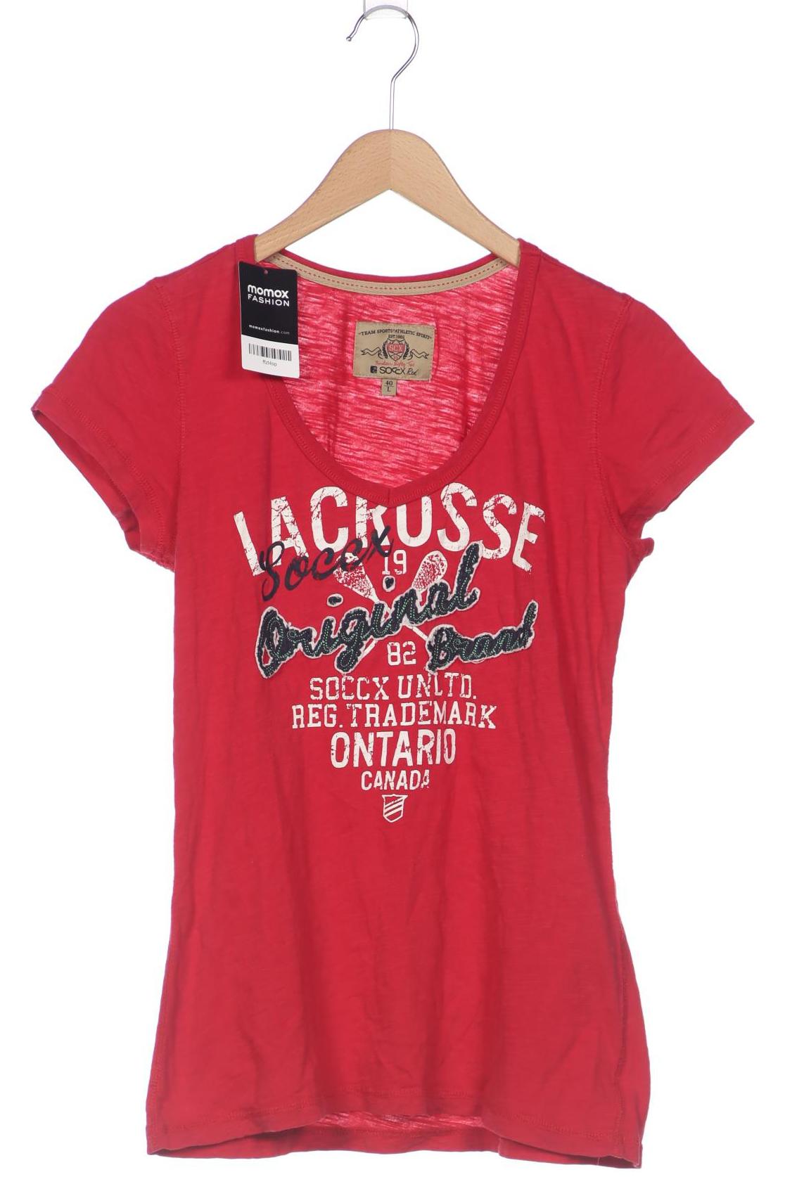 

Soccx Damen T-Shirt, rot, Gr. 40