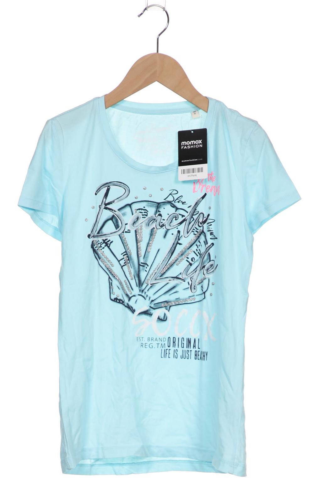 

SOCCX Damen T-Shirt, hellblau