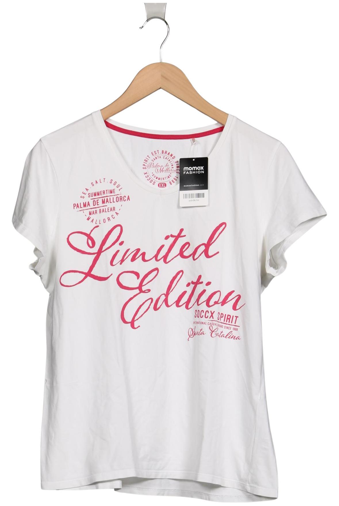 

Soccx Damen T-Shirt, weiß, Gr. 46