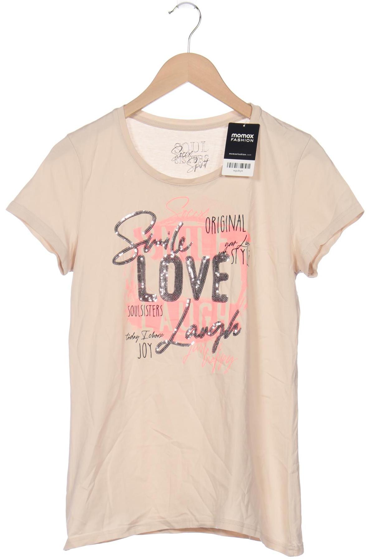 

Soccx Damen T-Shirt, beige, Gr. 38