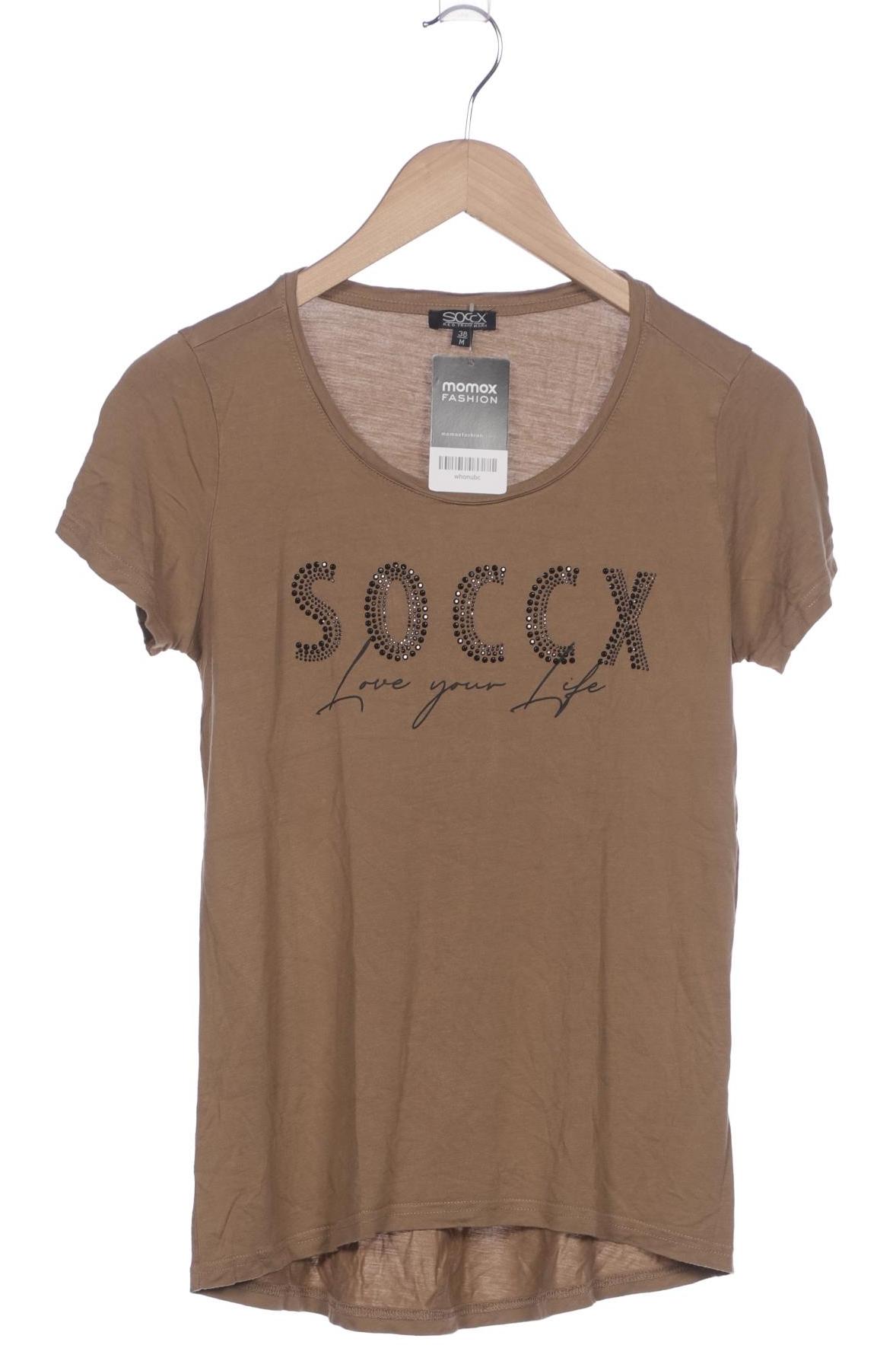 

Soccx Damen T-Shirt, beige, Gr. 38
