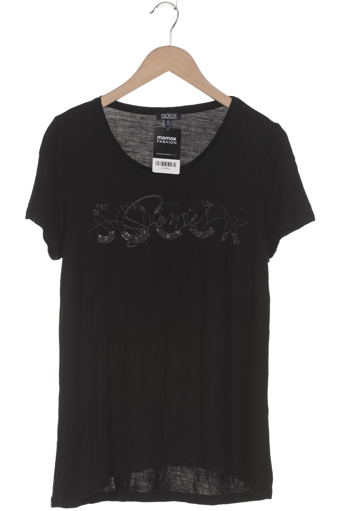 

Soccx Damen T-Shirt, schwarz, Gr. 42