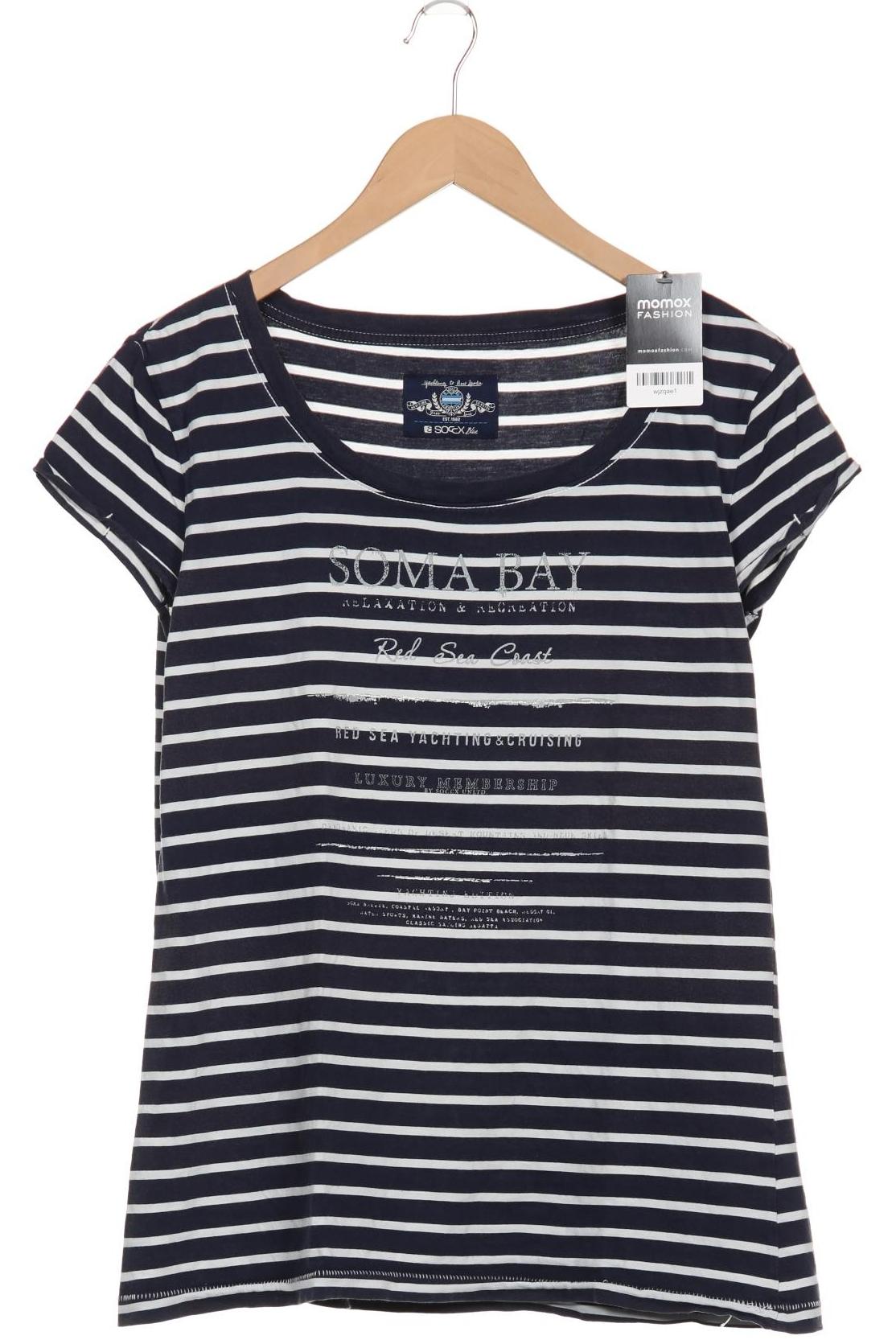 

Soccx Damen T-Shirt, blau, Gr. 42