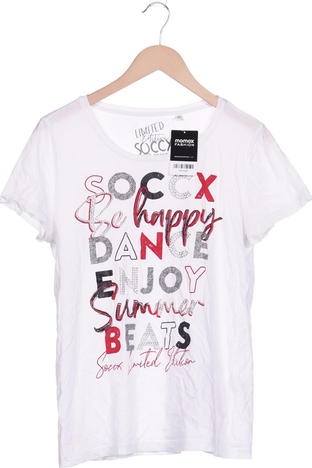 

SOCCX Damen T-Shirt, weiß