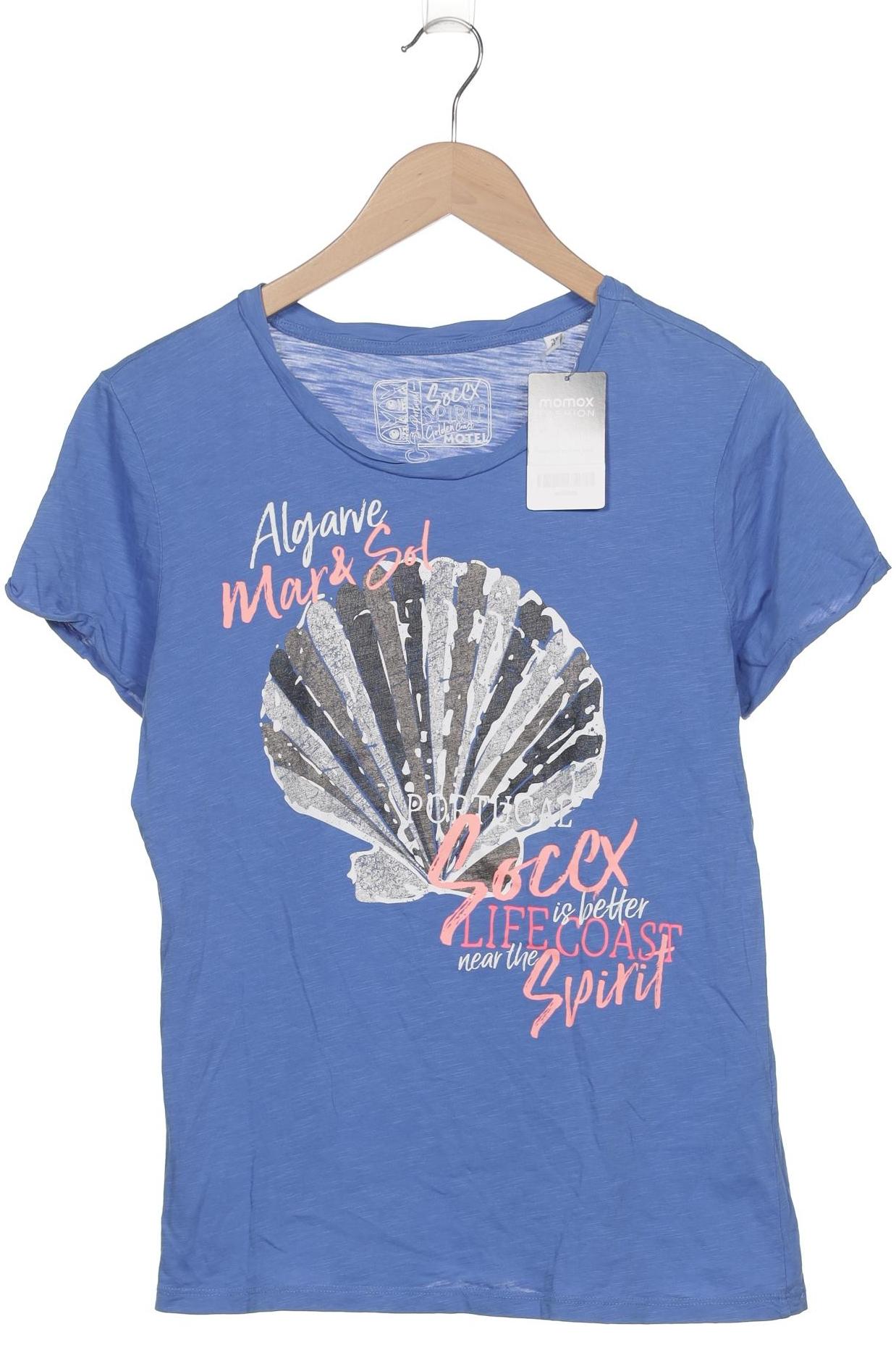 

Soccx Damen T-Shirt, blau, Gr. 38