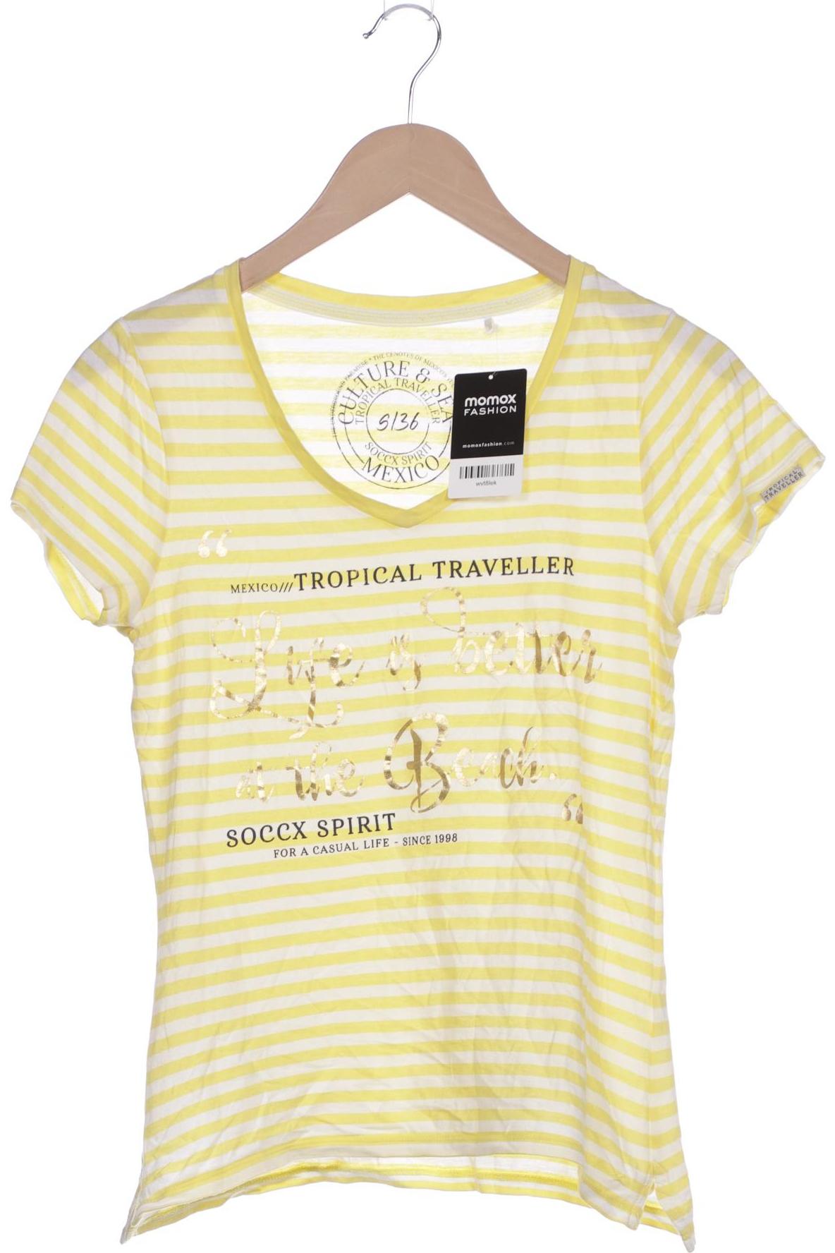 

Soccx Damen T-Shirt, gelb, Gr. 36