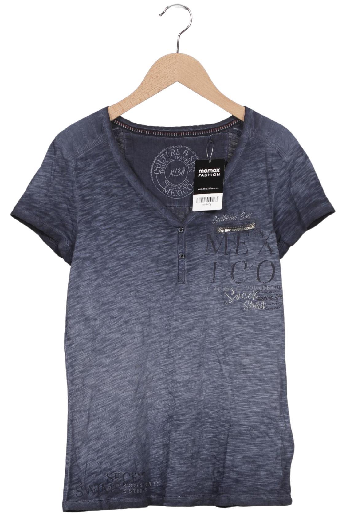 

Soccx Damen T-Shirt, marineblau, Gr. 38