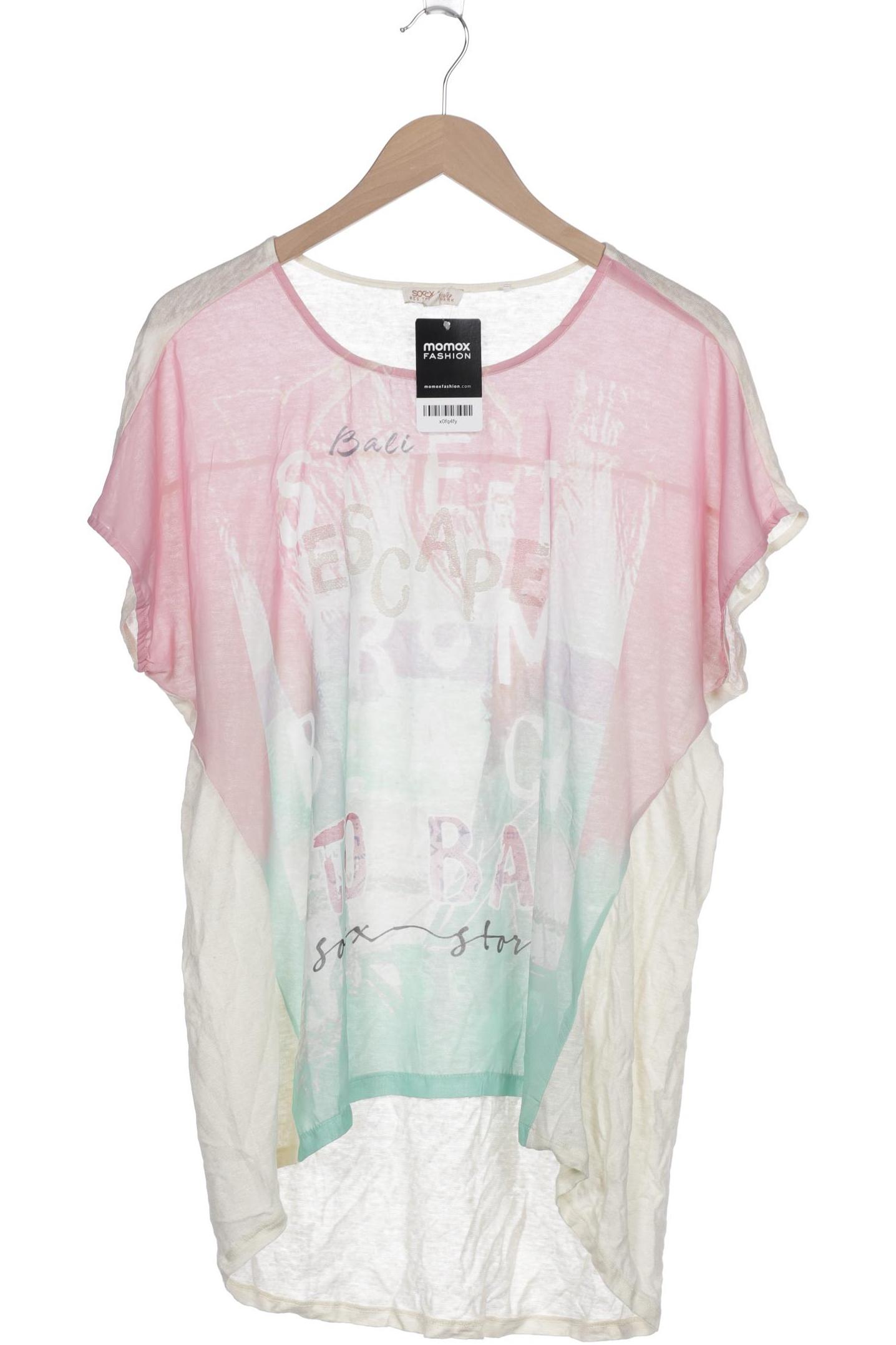 

SOCCX Damen T-Shirt, cremeweiß