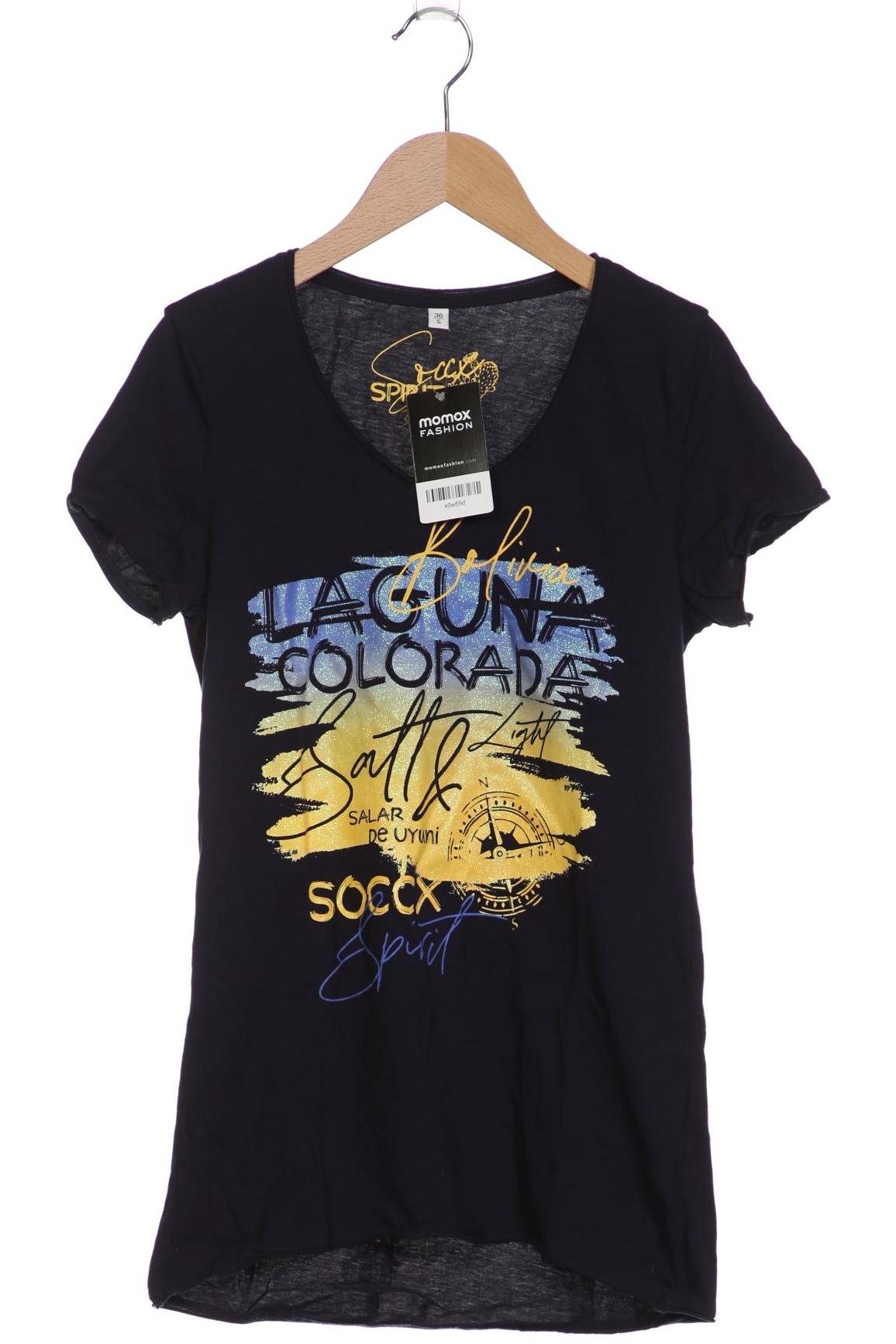 

Soccx Damen T-Shirt, marineblau, Gr. 36