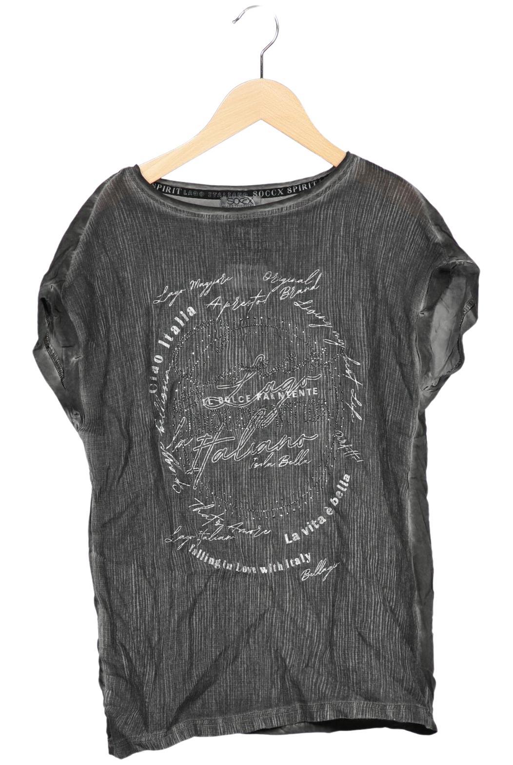 

Soccx Damen T-Shirt, grau, Gr. 36