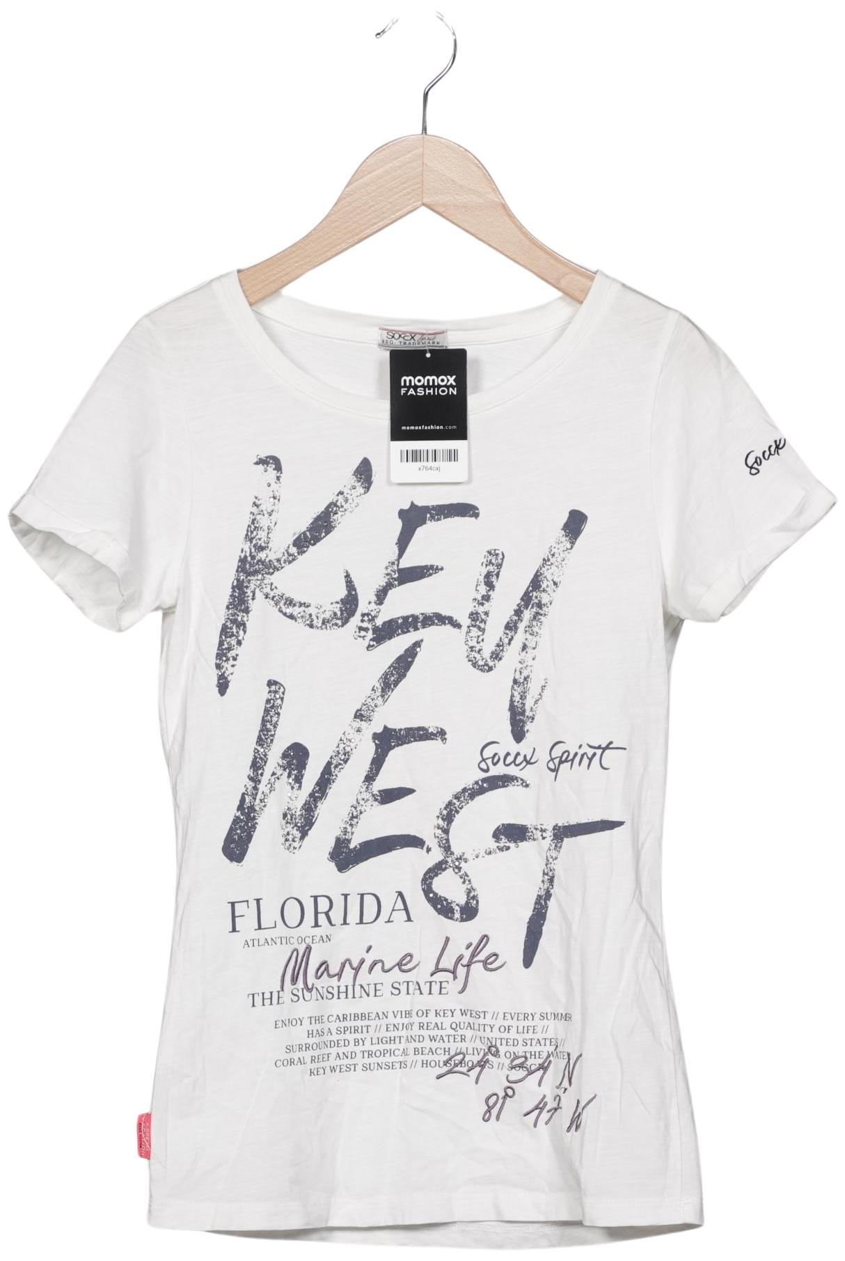 

Soccx Damen T-Shirt, weiß, Gr. 34