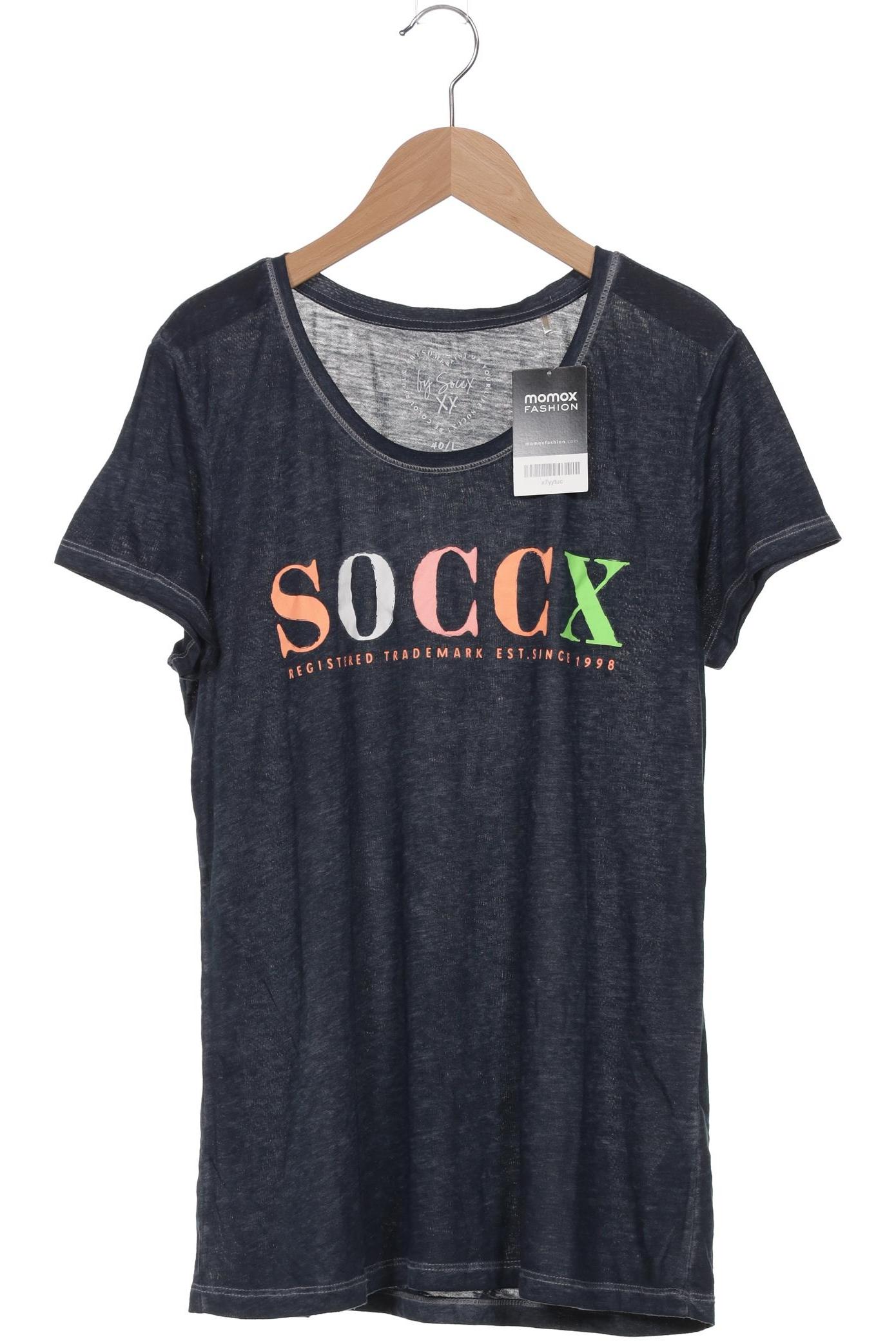 

Soccx Damen T-Shirt, marineblau, Gr. 40