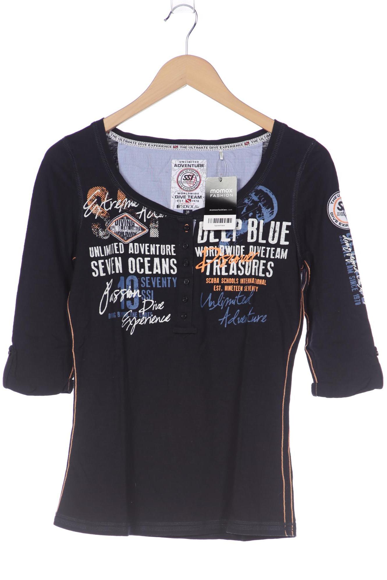 

Soccx Damen T-Shirt, marineblau, Gr. 38