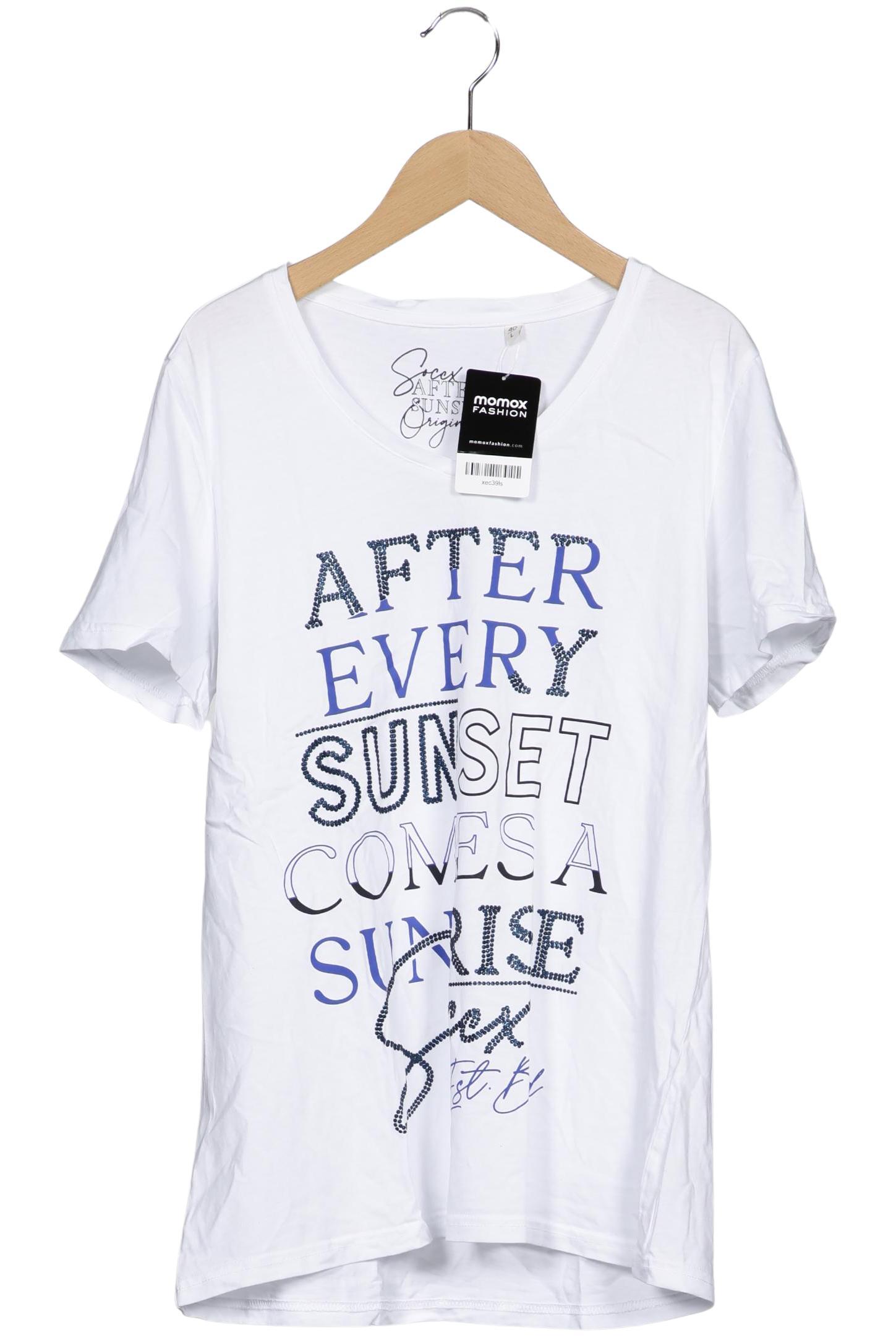 

Soccx Damen T-Shirt, weiß, Gr. 40