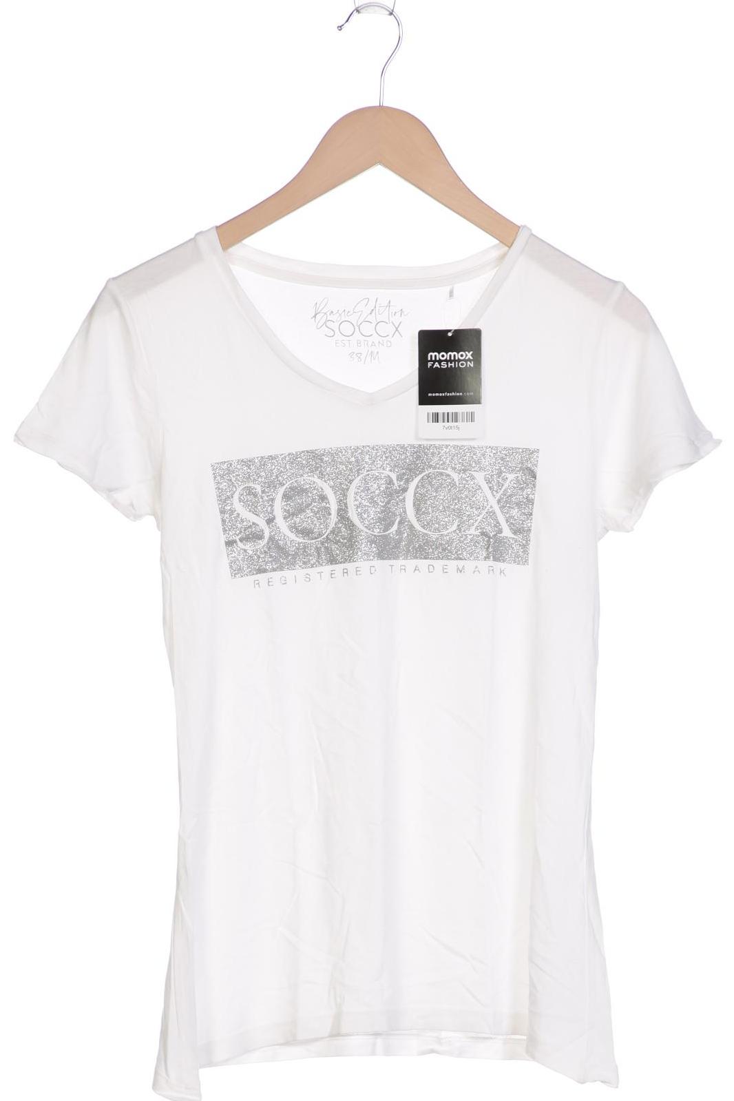 

Soccx Damen T-Shirt, weiß, Gr. 38