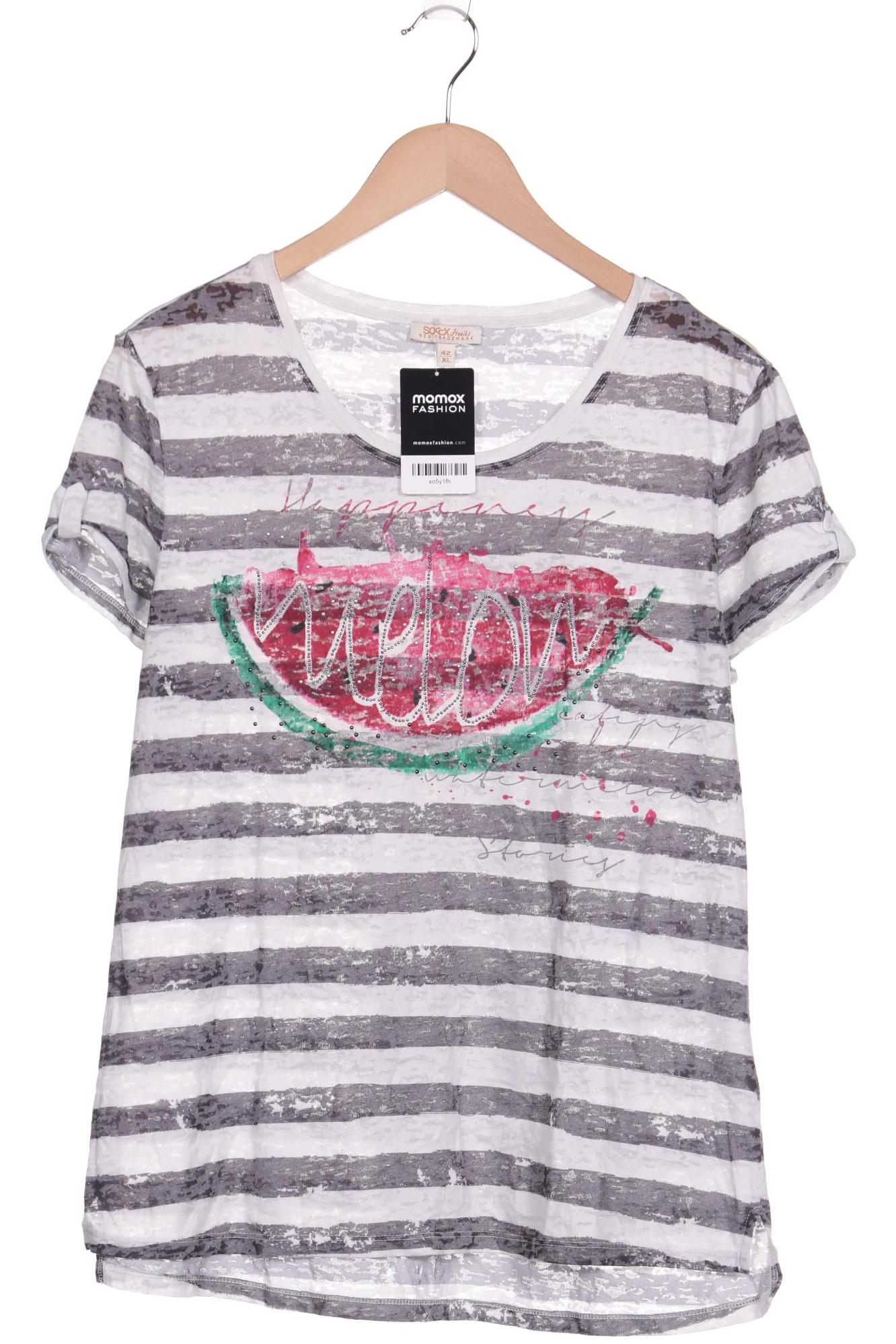 

SOCCX Damen T-Shirt, grau