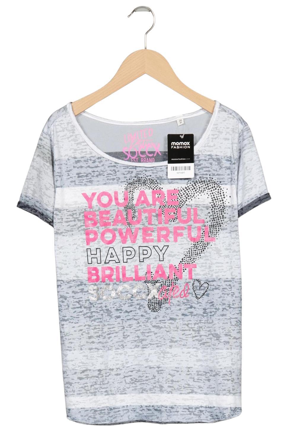 

Soccx Damen T-Shirt, grau, Gr. 38