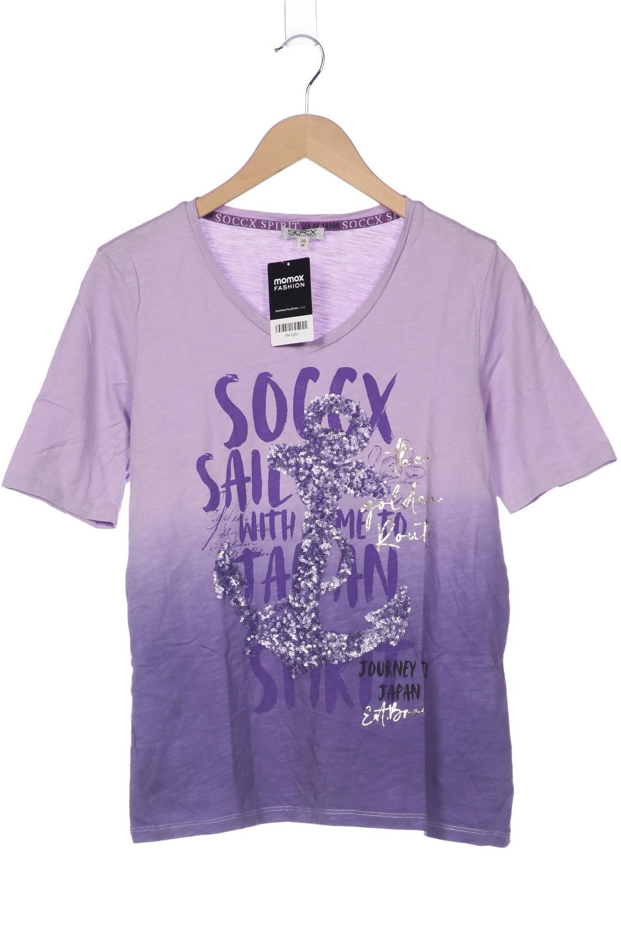

Soccx Damen T-Shirt, flieder, Gr. 38