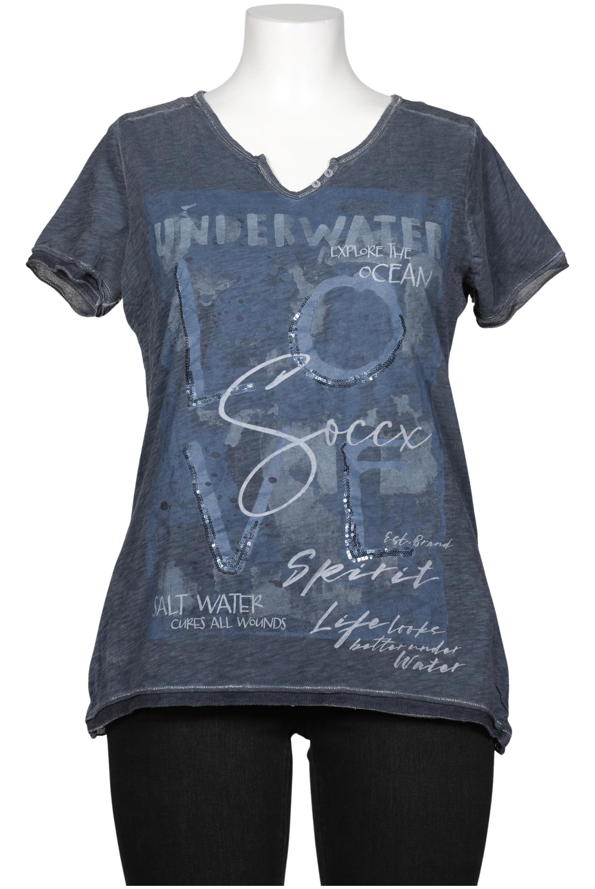 

Soccx Damen T-Shirt, marineblau, Gr. 42