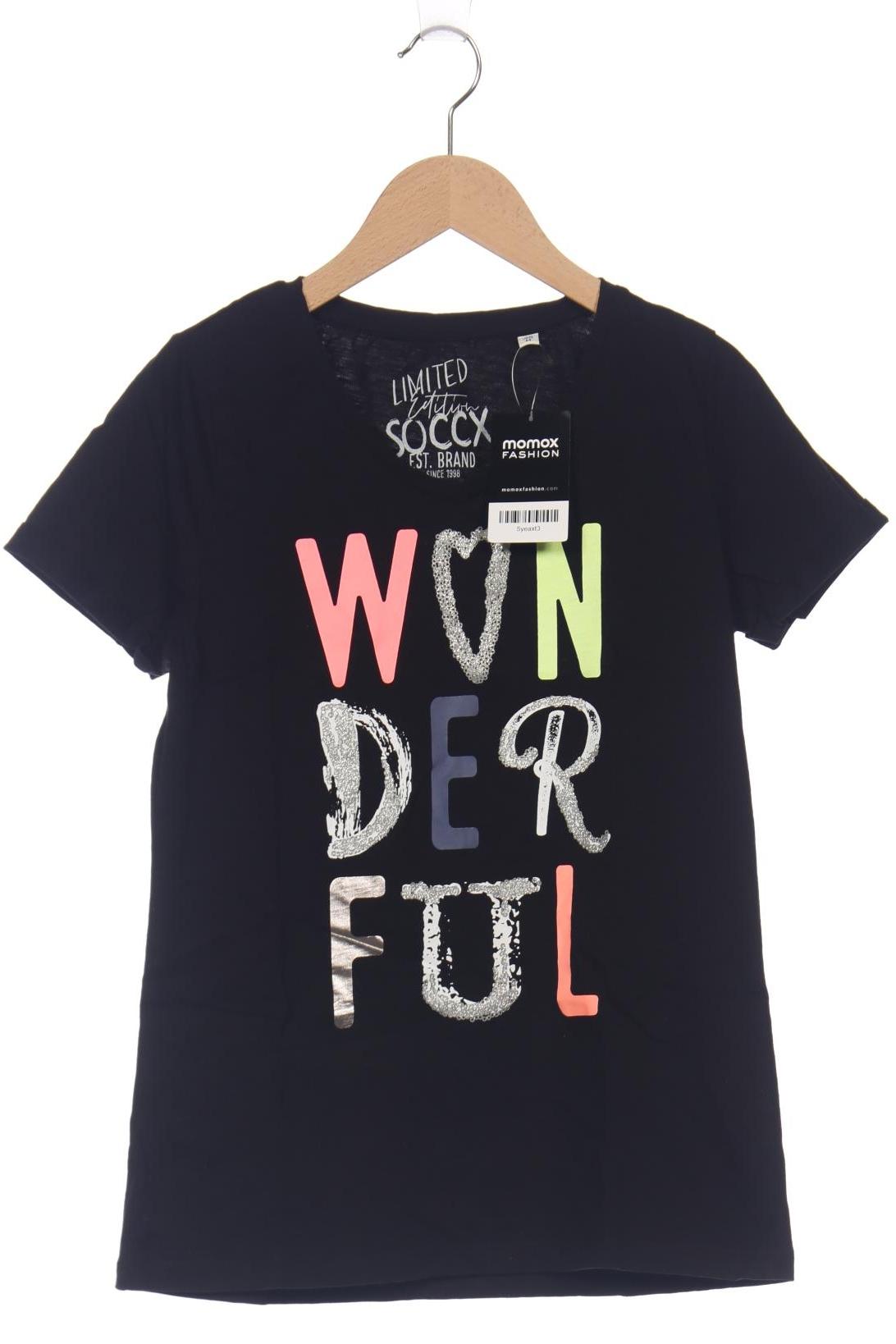 

Soccx Damen T-Shirt, schwarz, Gr. 38