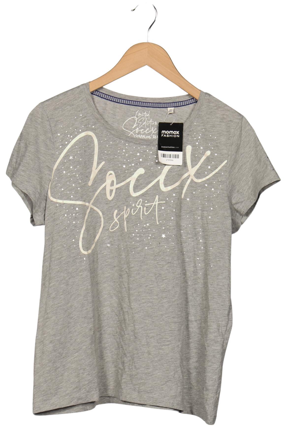 

Soccx Damen T-Shirt, grau, Gr. 44
