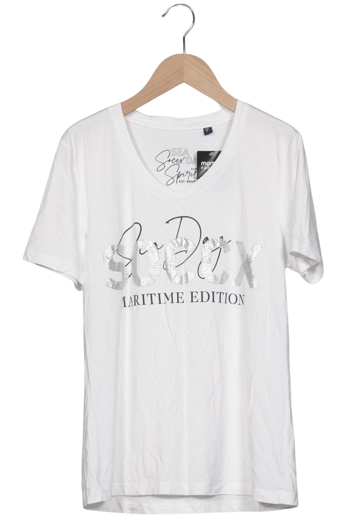 

Soccx Damen T-Shirt, weiß, Gr. 36