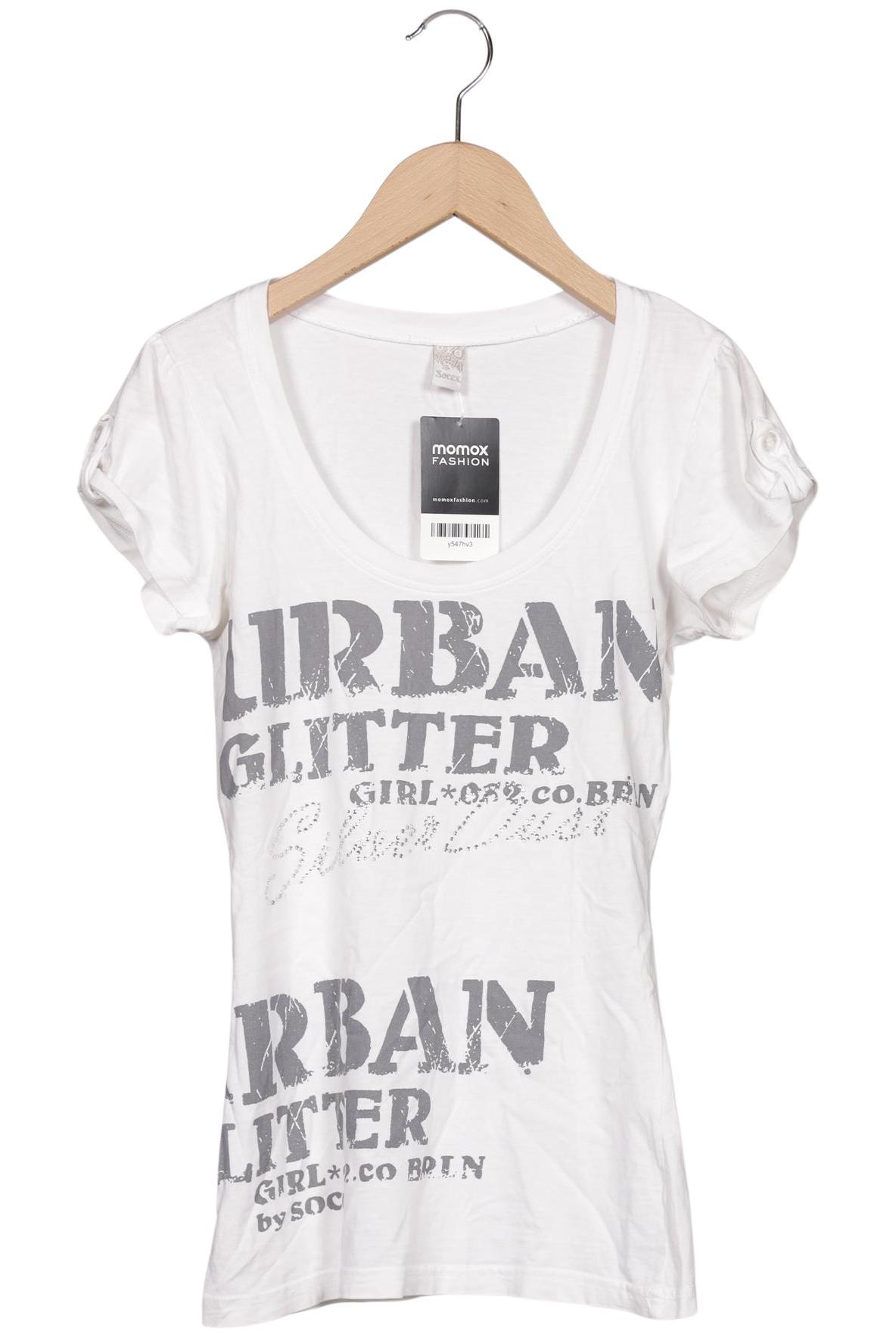 

Soccx Damen T-Shirt, weiß, Gr. 32