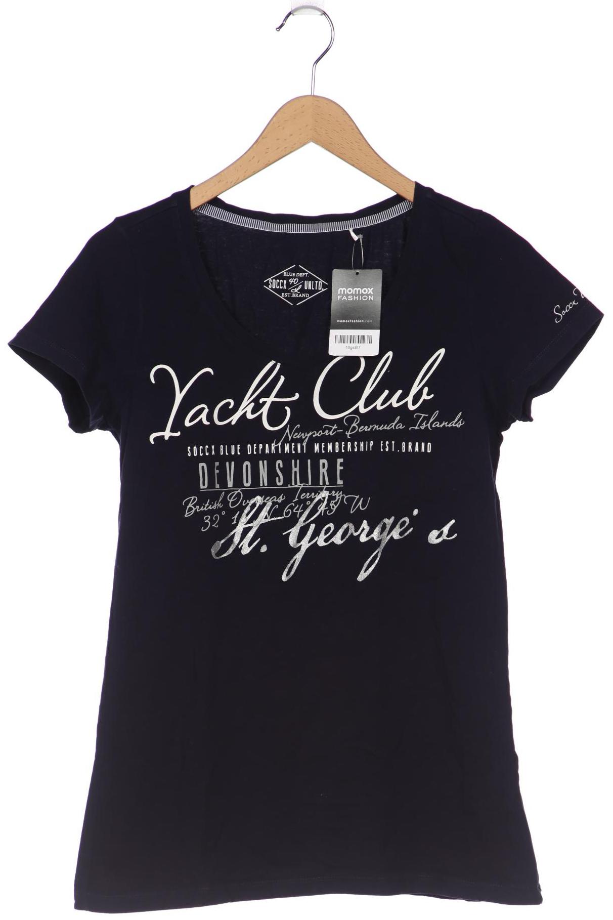 

SOCCX Damen T-Shirt, marineblau