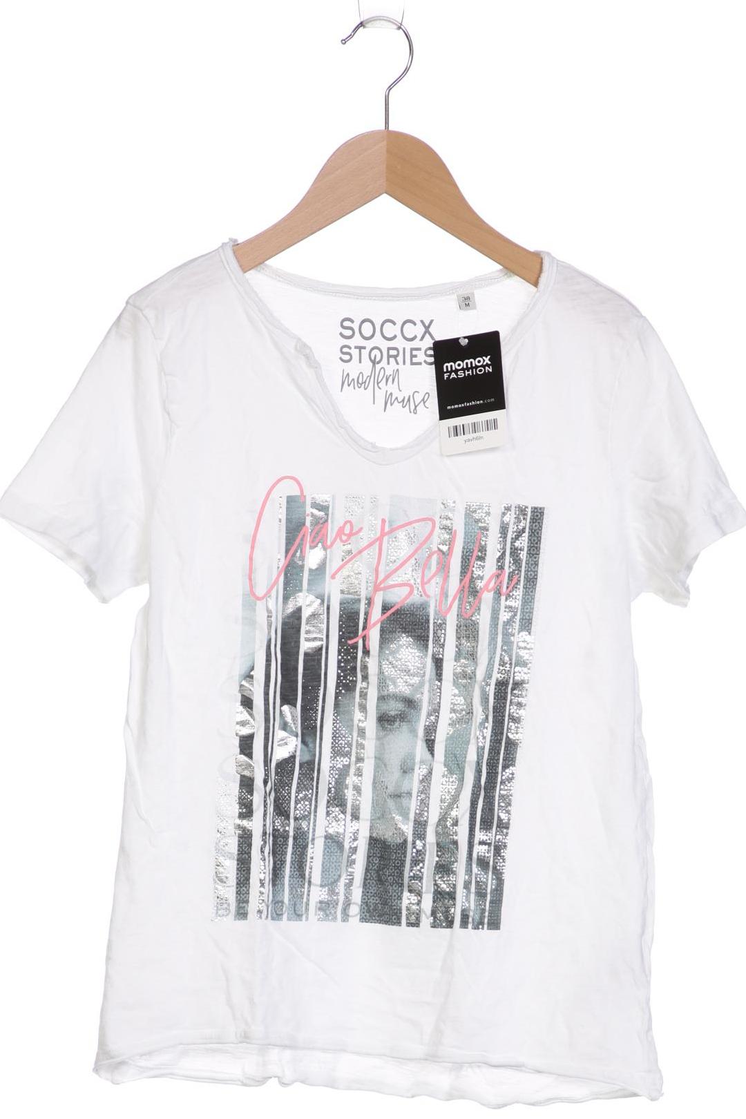 

Soccx Damen T-Shirt, weiß, Gr. 38