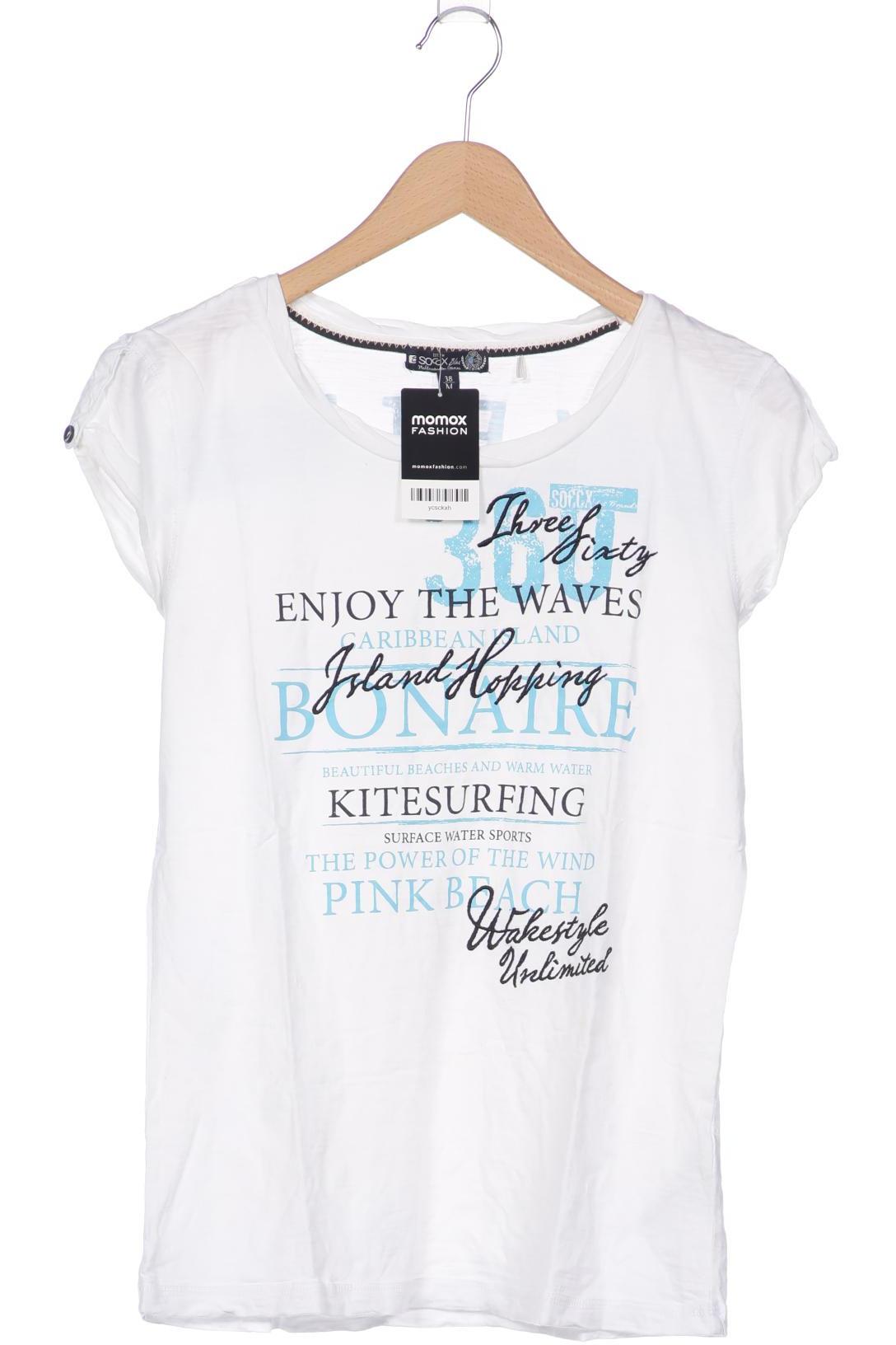 

Soccx Damen T-Shirt, cremeweiß, Gr. 38