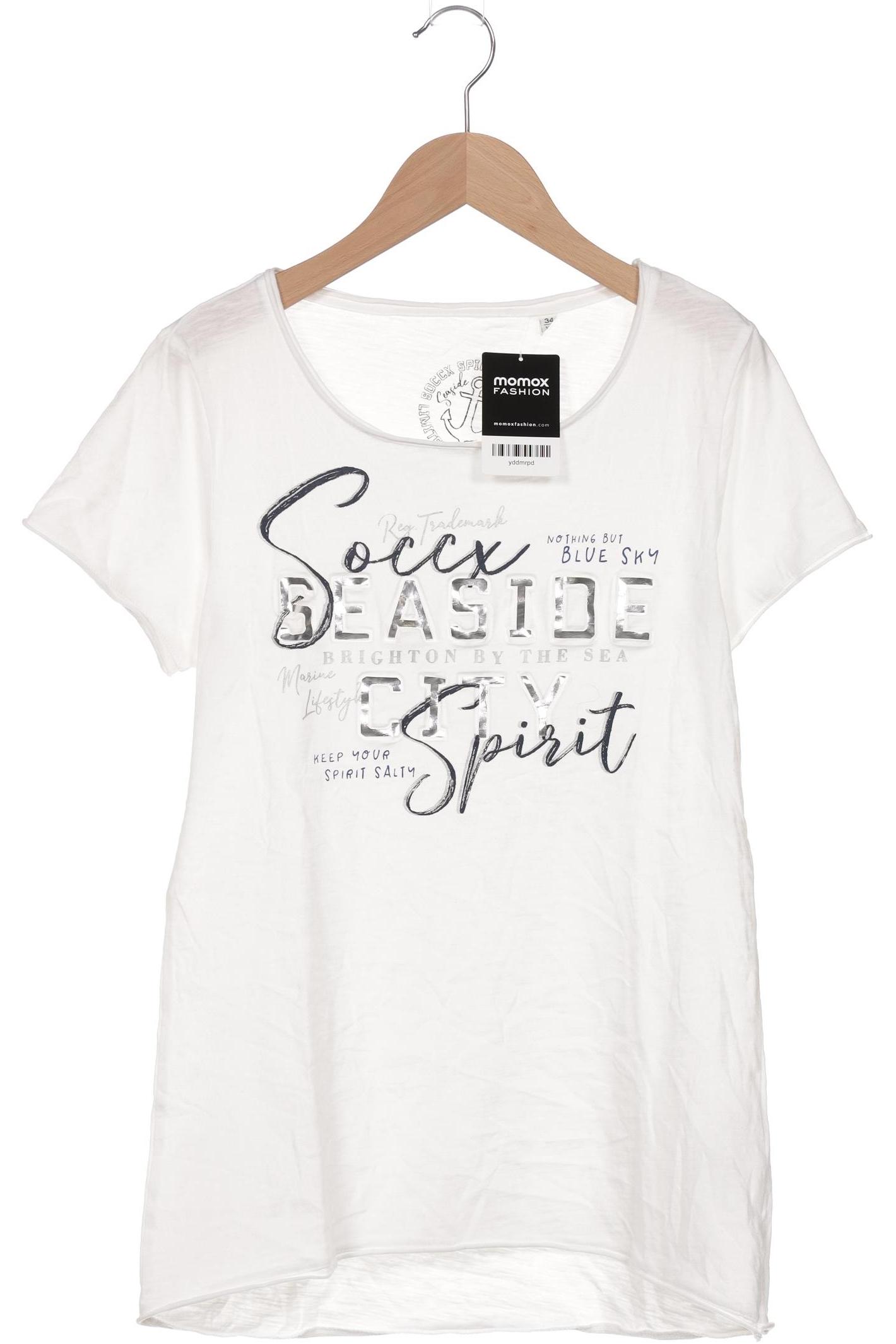

Soccx Damen T-Shirt, weiß, Gr. 34
