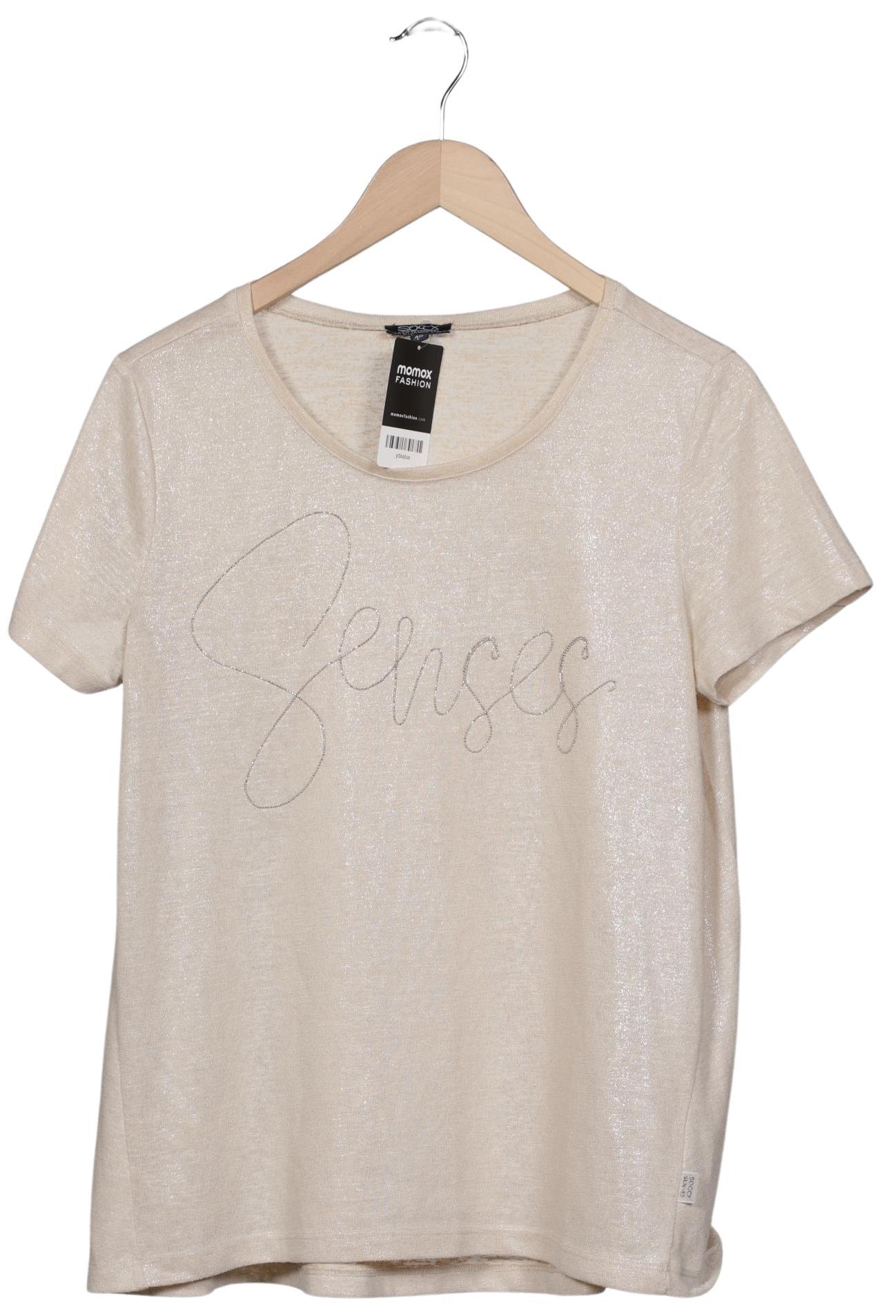 

Soccx Damen T-Shirt, beige, Gr. 40