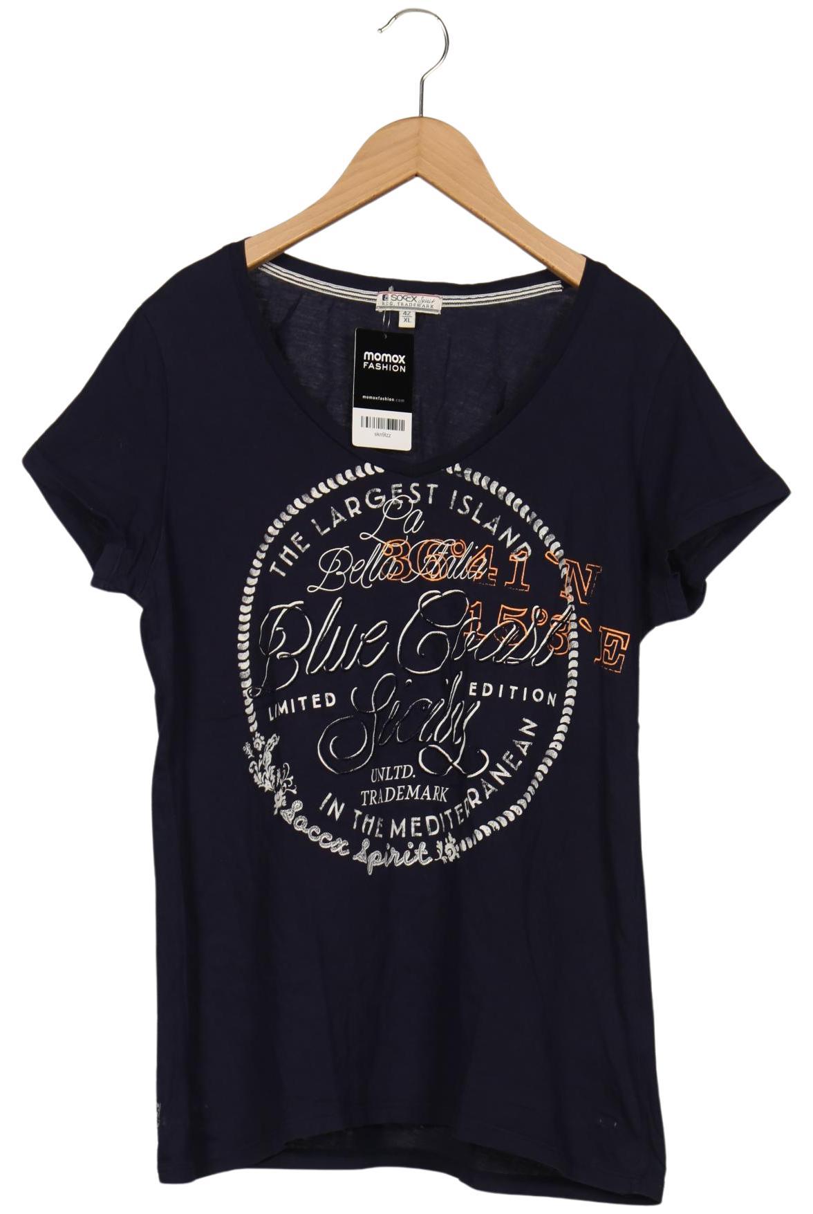 

Soccx Damen T-Shirt, marineblau, Gr. 42