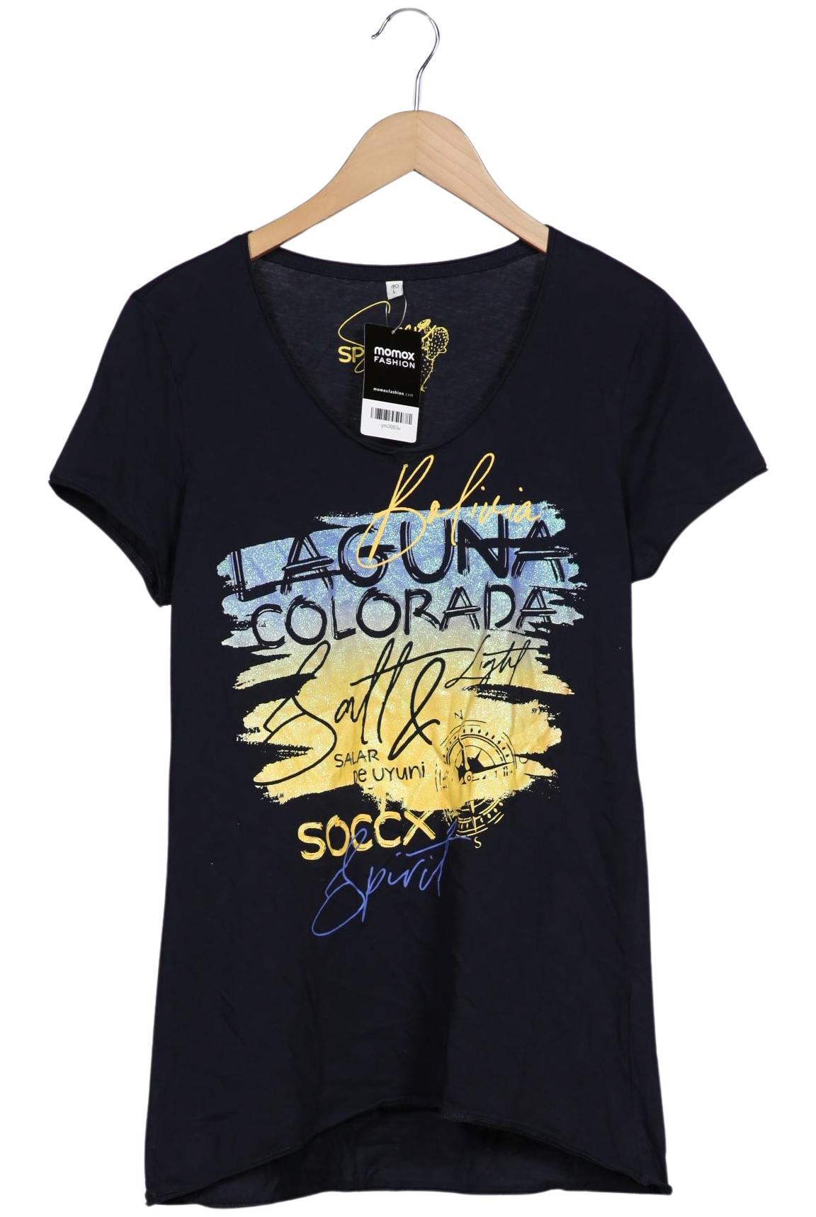 

Soccx Damen T-Shirt, marineblau, Gr. 40